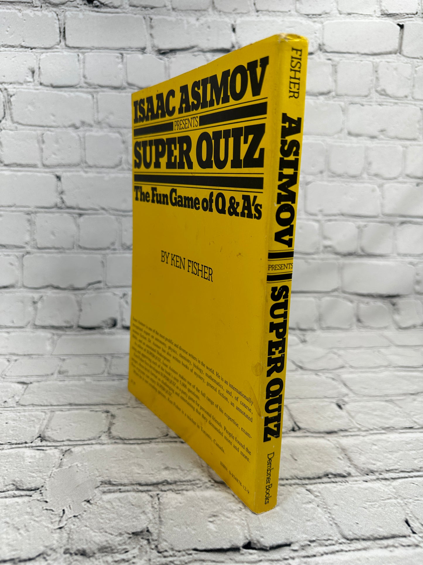 Isaac Asimove Presents Super Quiz The Fun Game of Q & A's by Ken Fisher [1982]