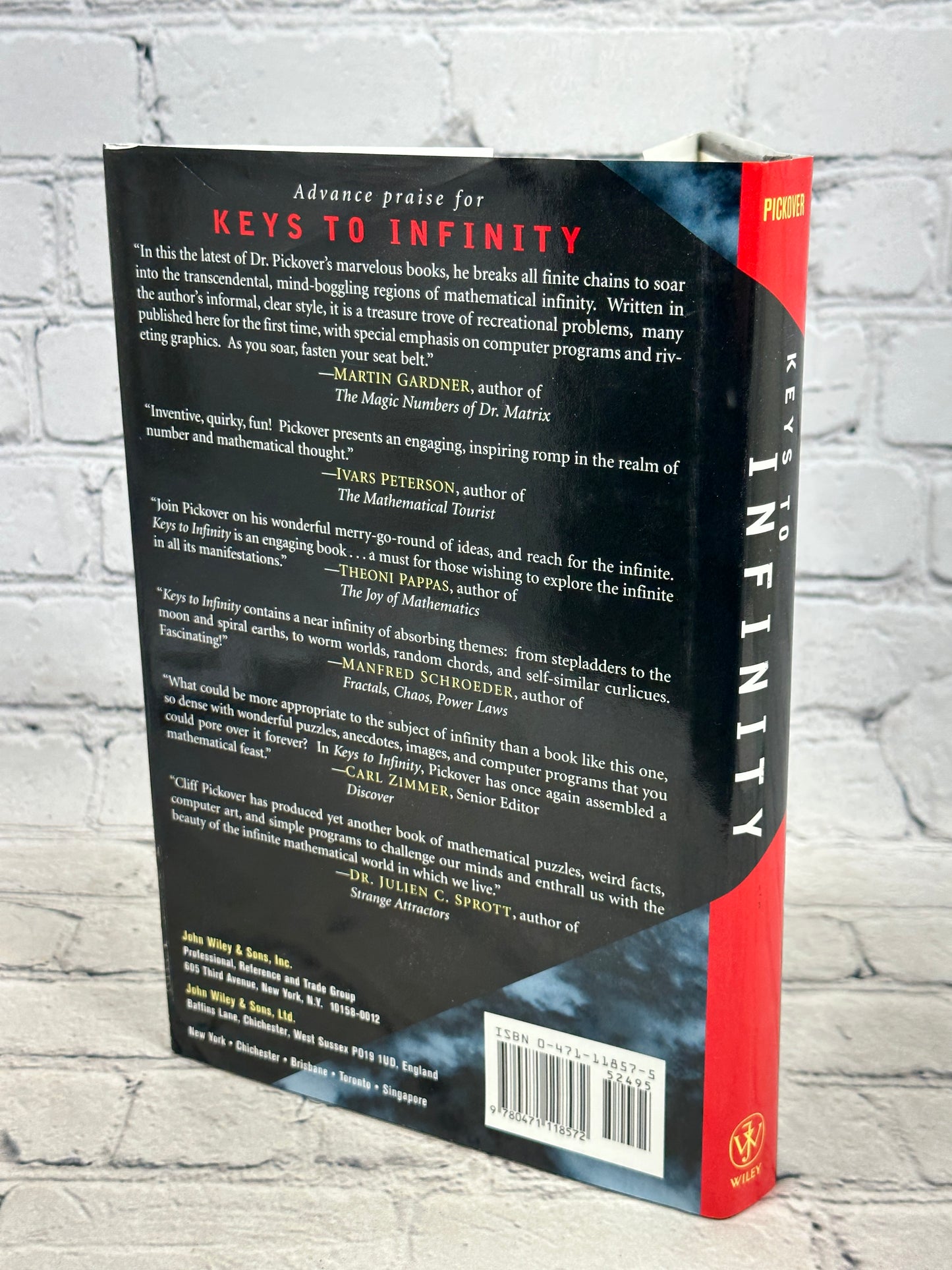 Keys to Infinity by Clifford A. Pickover [1995 · First Printing]