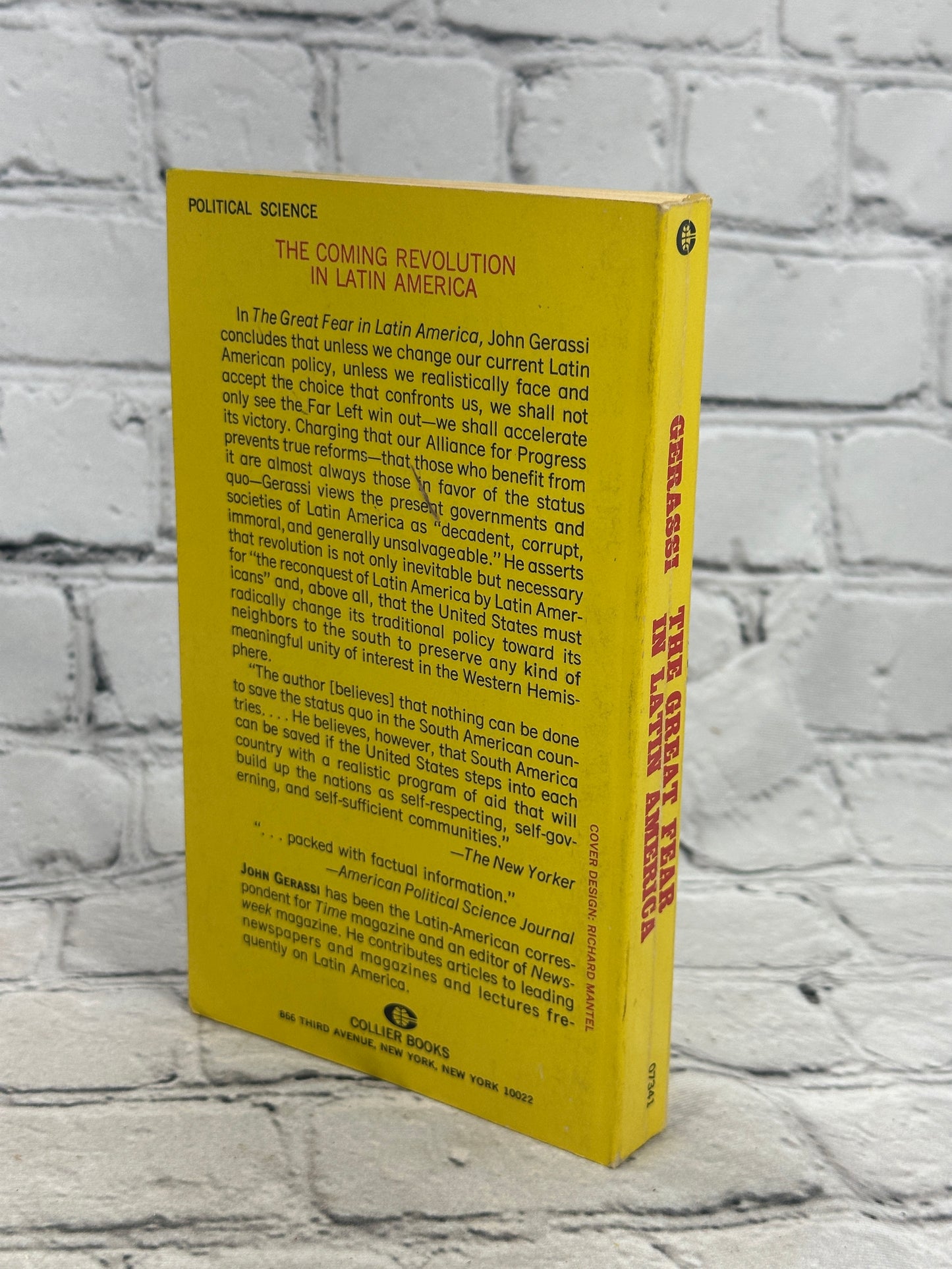 The Great Fear in Latin America John Gerassi [1967]