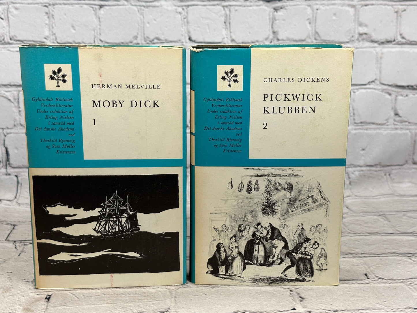 Moby Dick 1&2 by Herman Melville [1966 · Gyldendals Bibliotek · Danish]