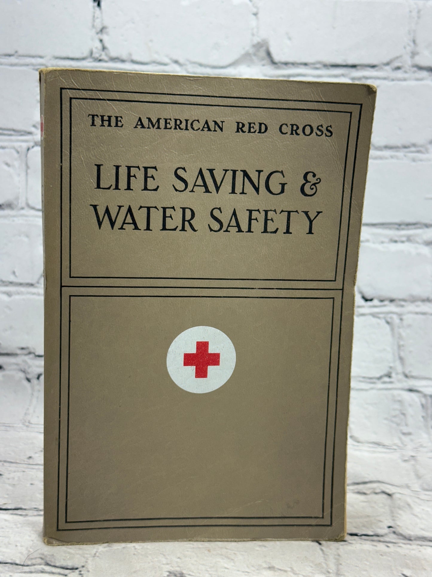 Life Saving and Water Safety Book w/ Supplement by The American Red Cross [1956]