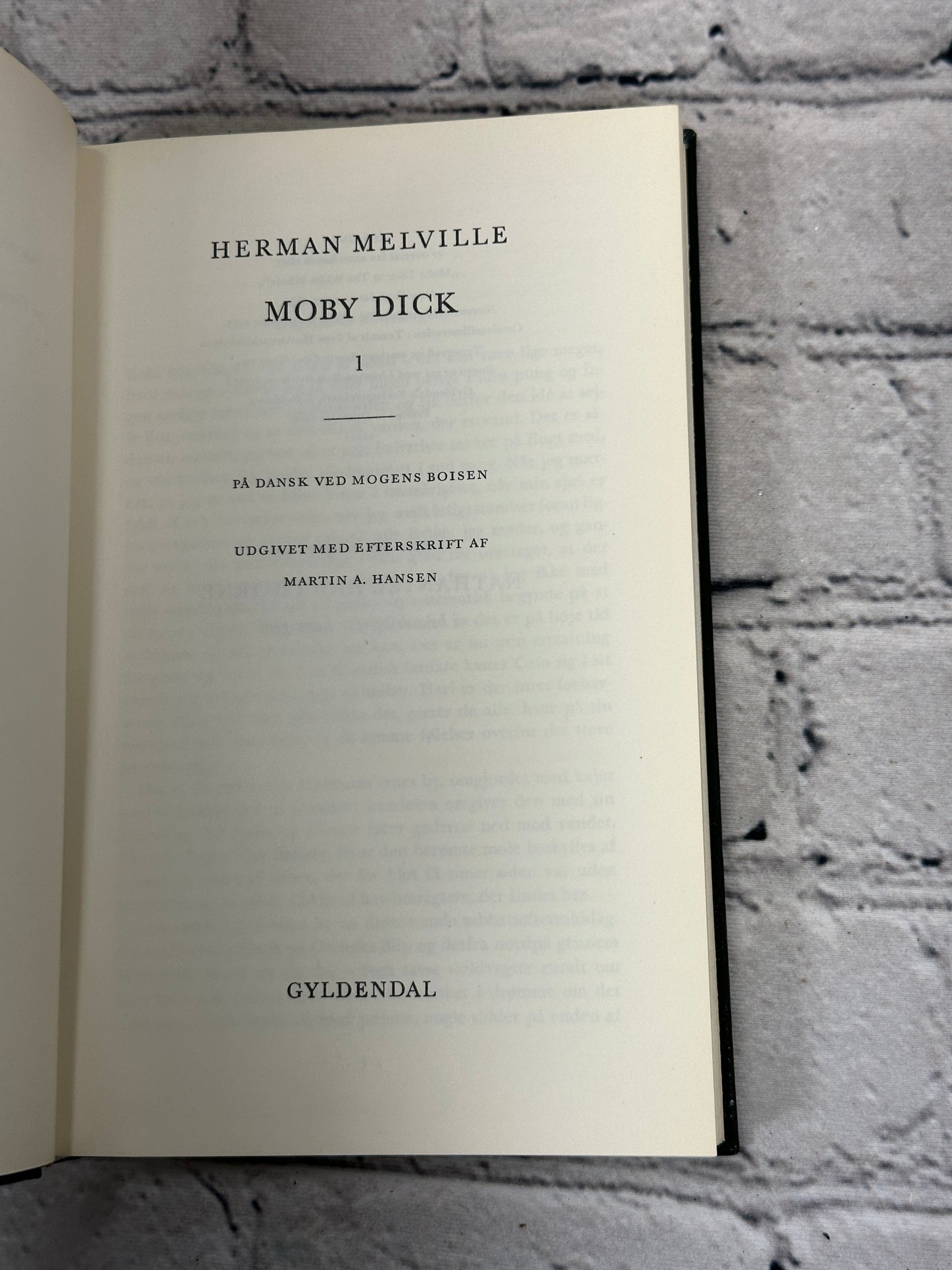 Moby Dick 1&2 by Herman Melville [1966 · Gyldendals Bibliotek · Danish]