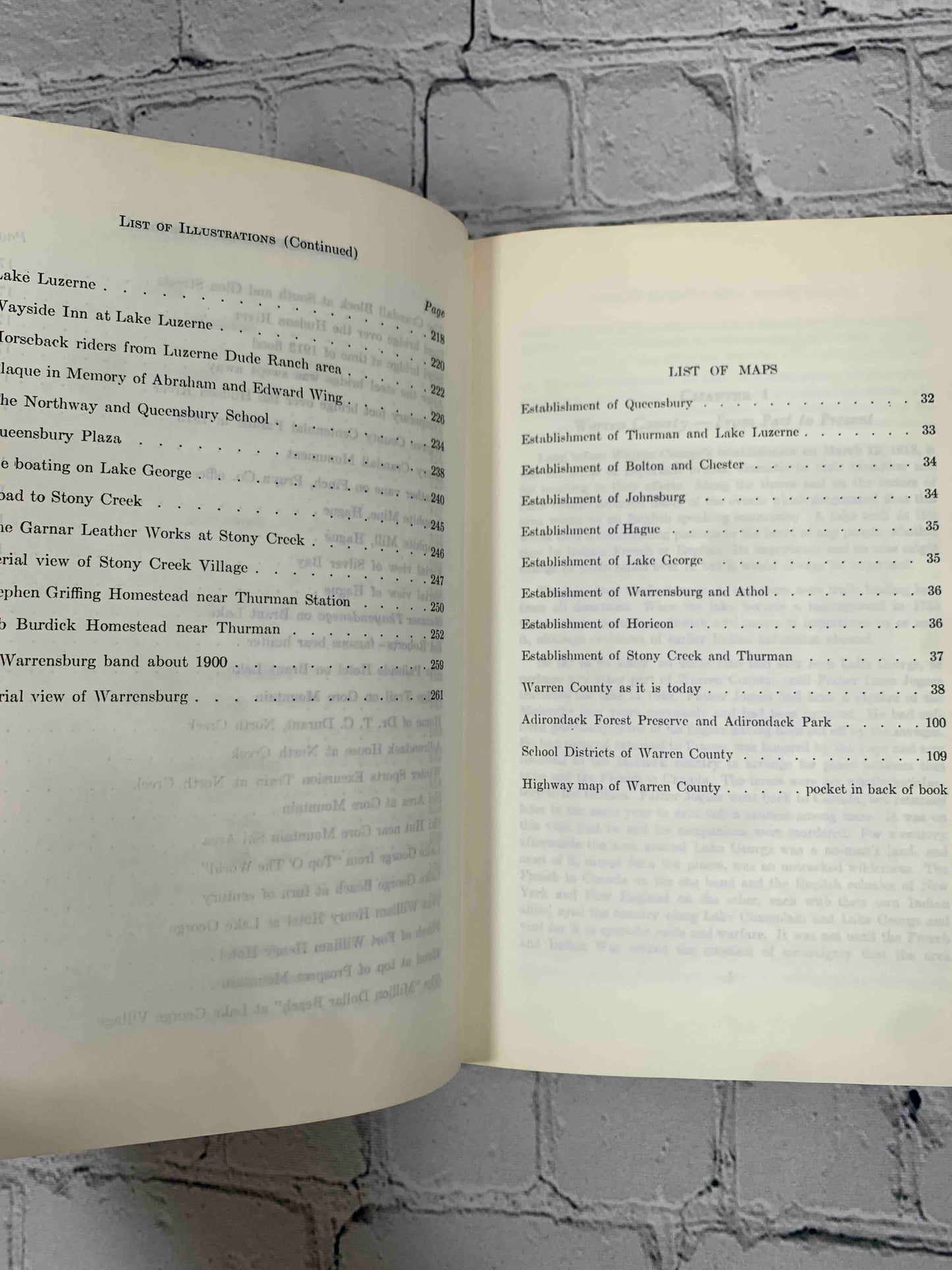 History of Warren County New York