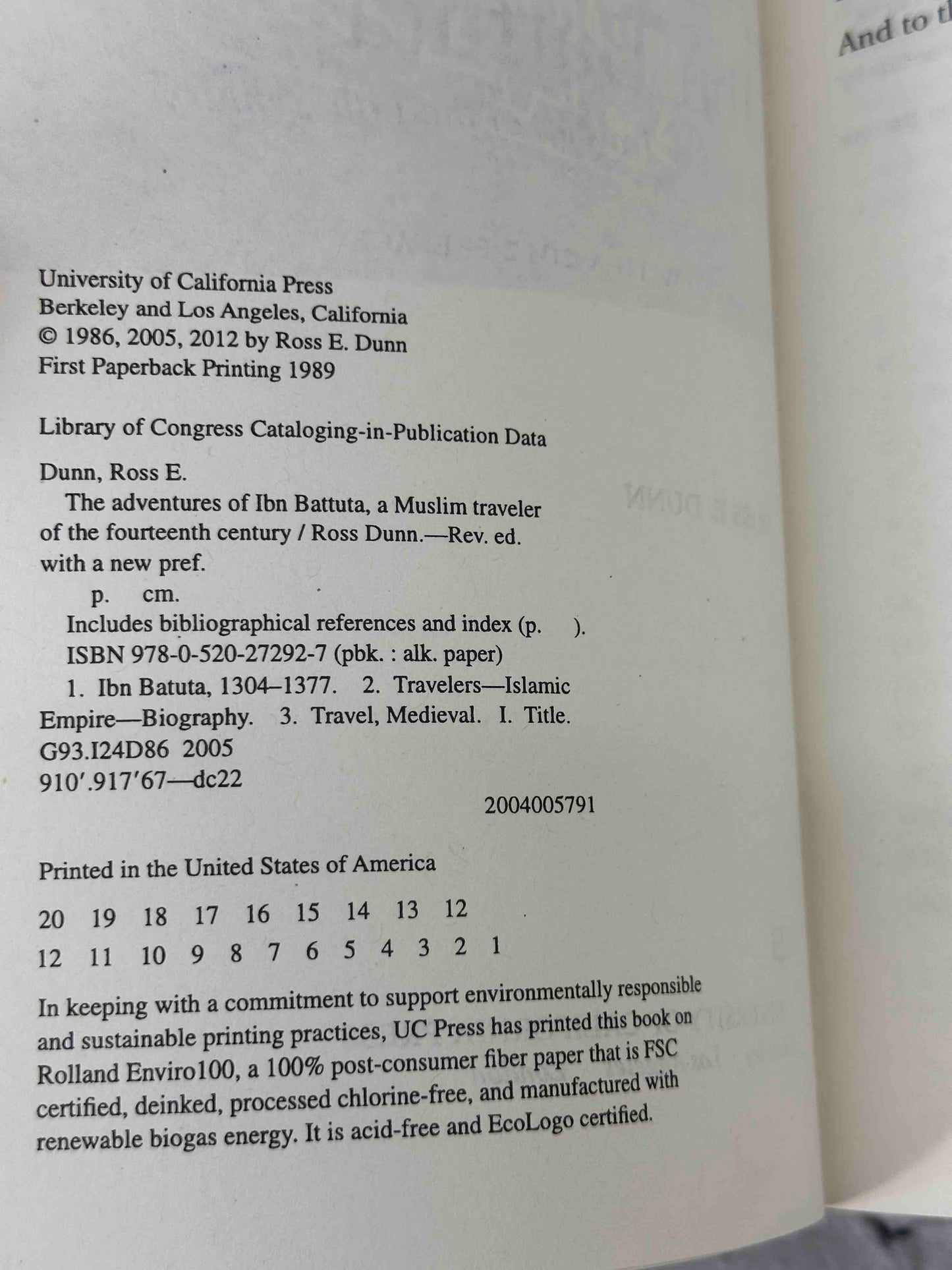 The Adventures of Ibn Battuta: A Muslim Traveler of the Fourteenth Century, With a New Preface