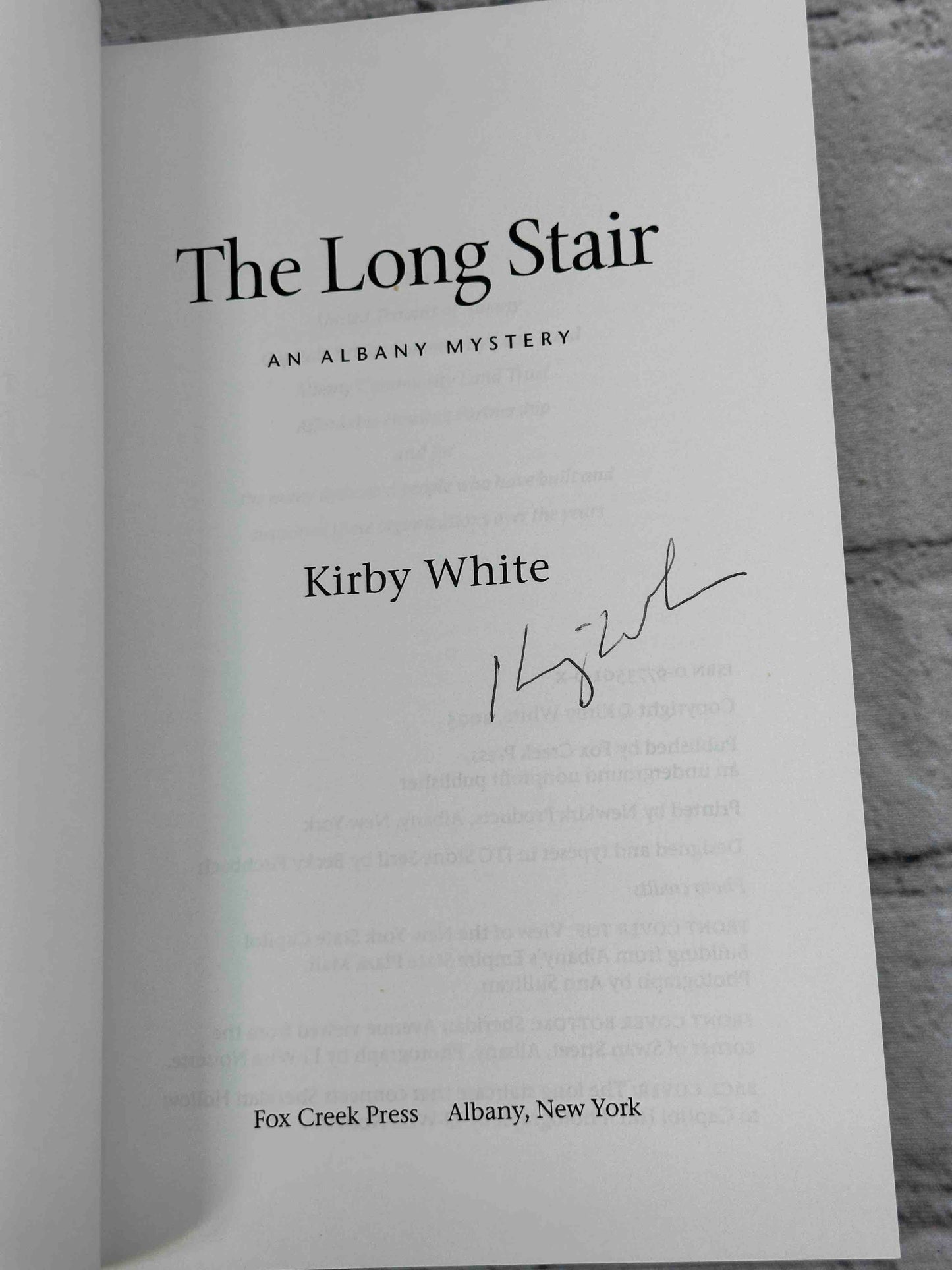 The Long Stair: An Albany Mystery