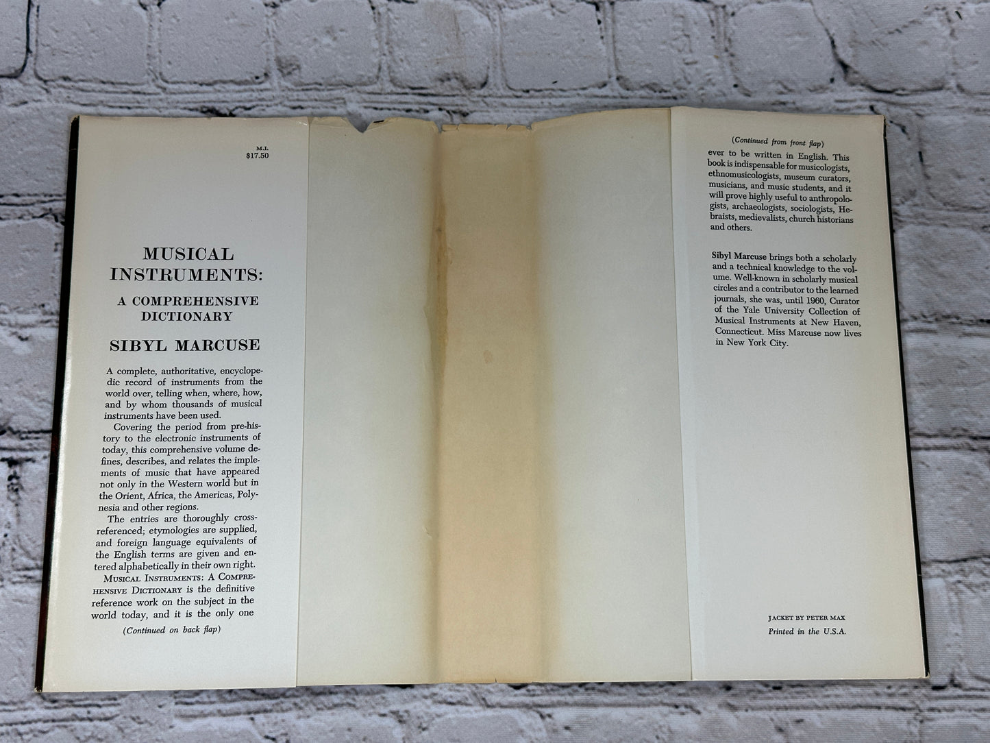 Musical Instruments: A Comprehensive Dictionary By Sibyl Marcuse [1st Ed. · 1964]