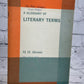 A Glossary of Literary Terms by M.H. Abrams [1966]