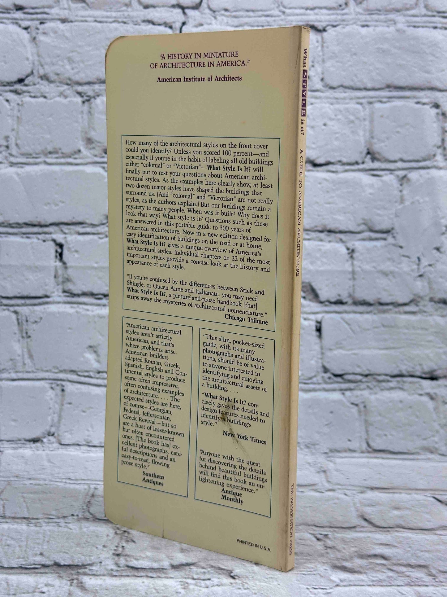 What Style is It?: A Guide to American Architecture