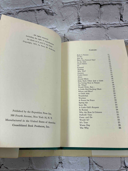 Back to Kansas and other poems