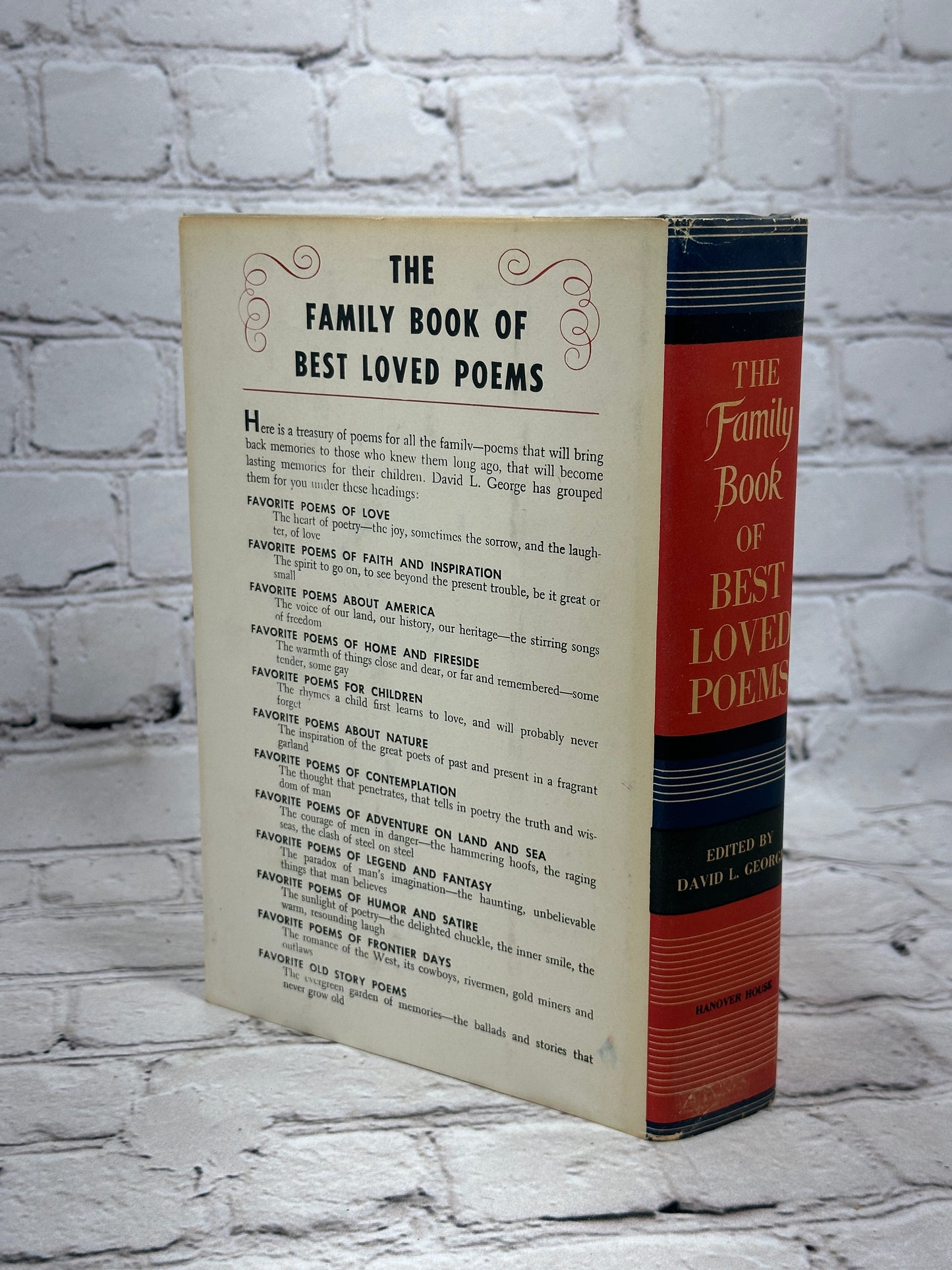 The Family Book of Best Loved Poems By David L. George [BCE · 1952]