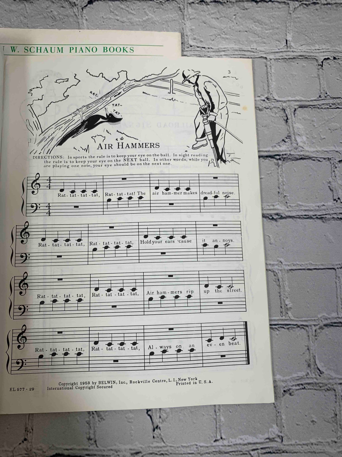 Sight Reading for Paino Book One & Two