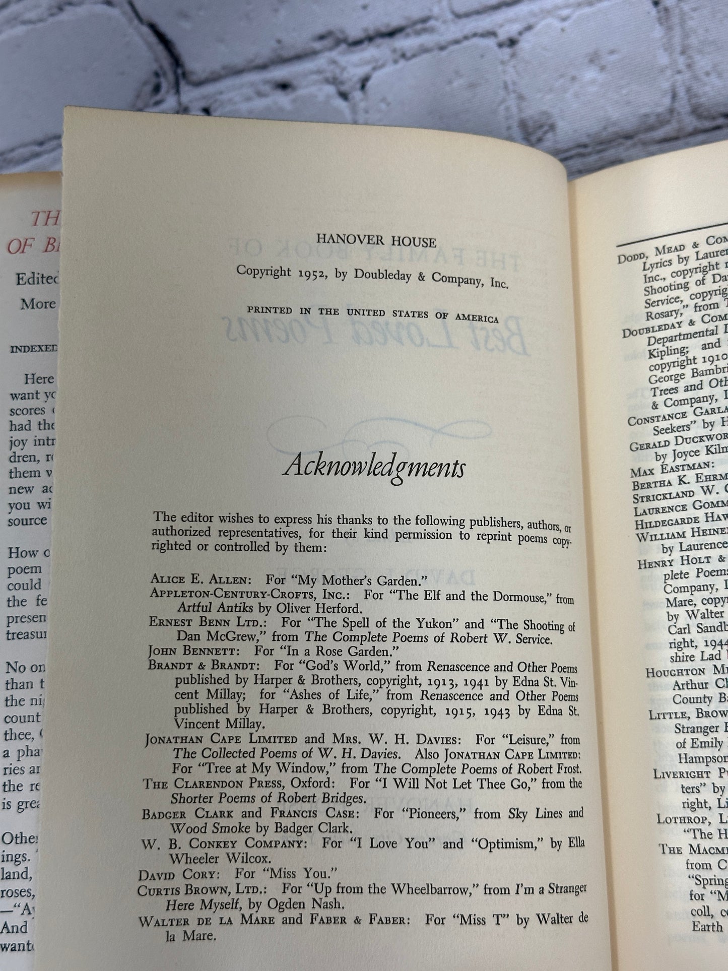 The Family Book of Best Loved Poems By David L. George [BCE · 1952]