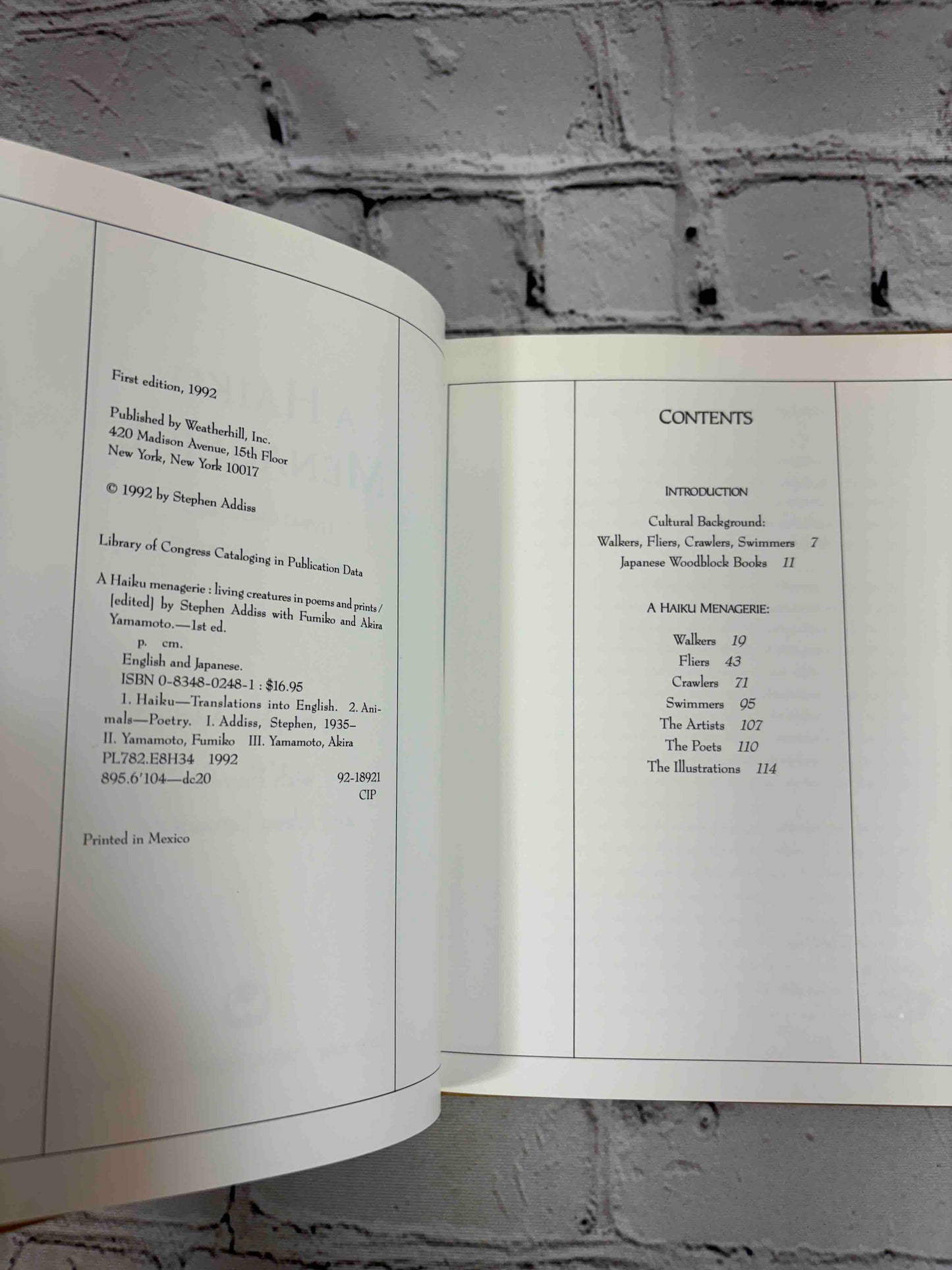 Haiku Menagerie: Living Creatures In Poems And Prints
