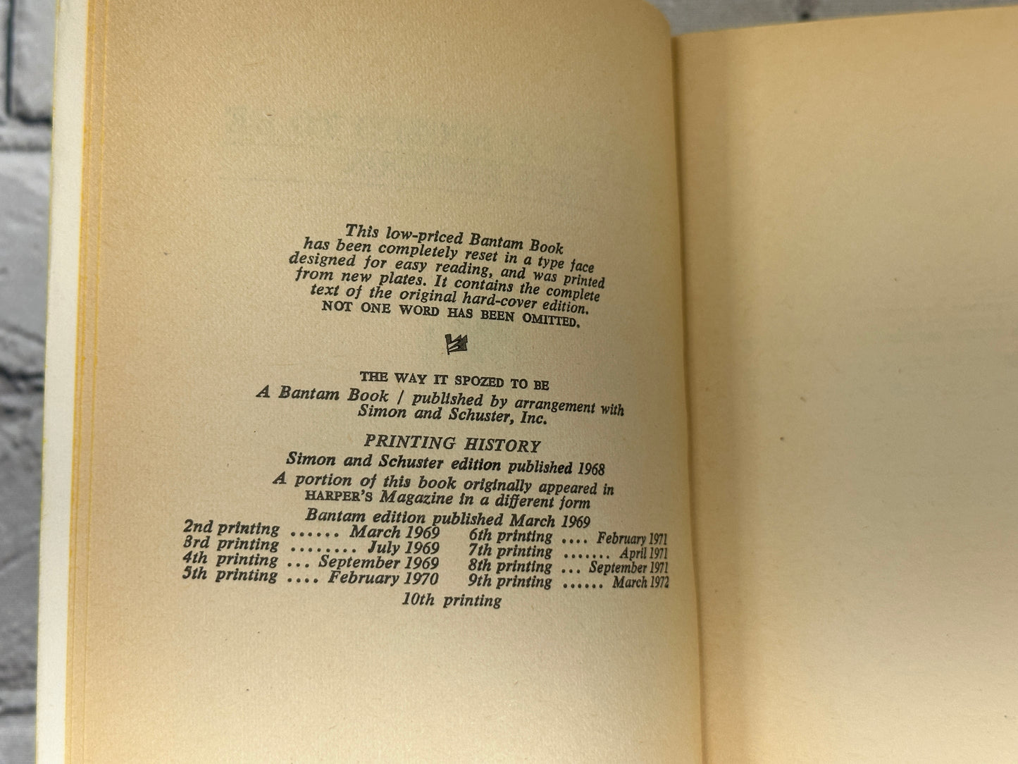 The Way It Spozed To Be by James Herndon [1969]