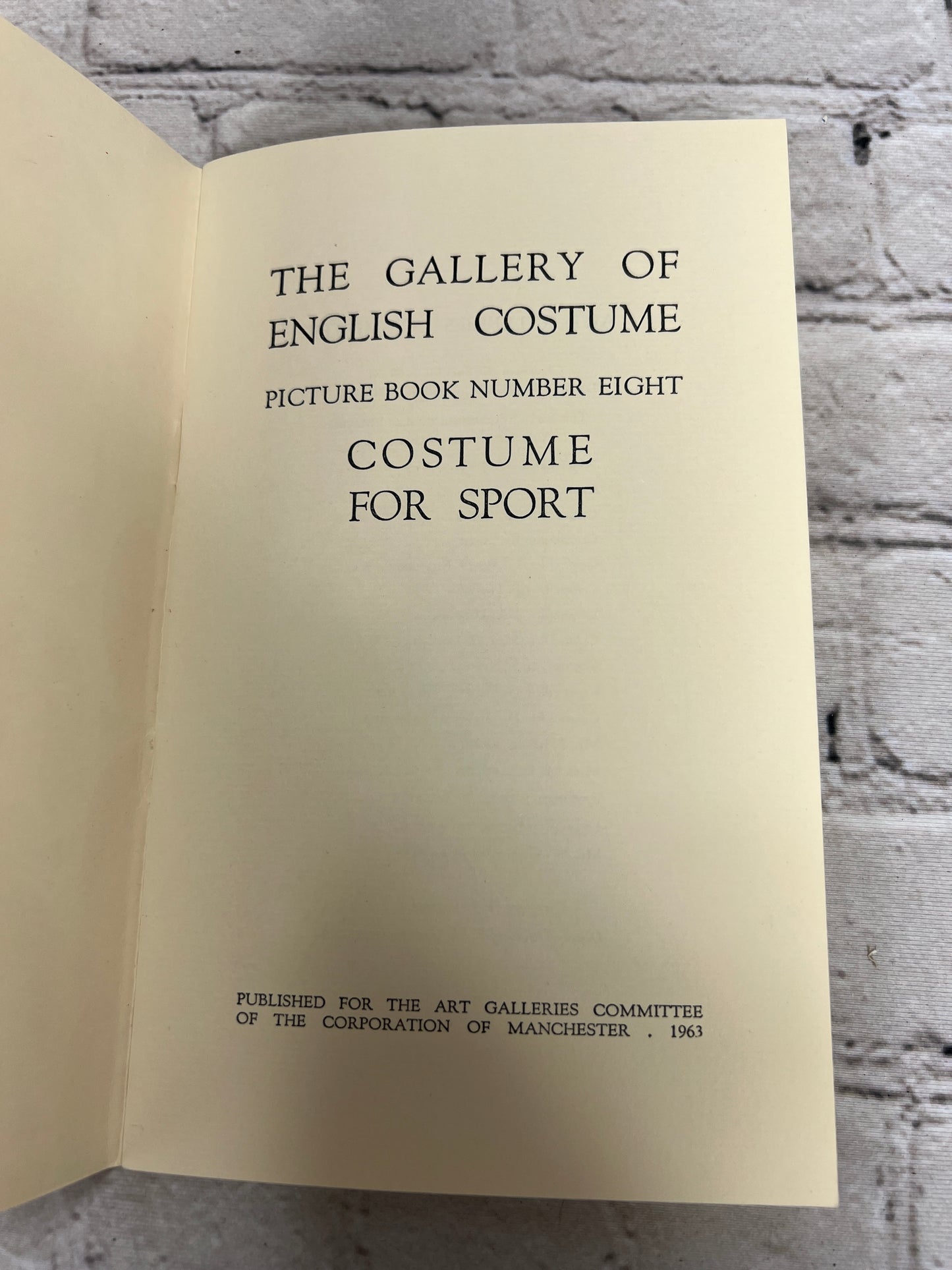 The Gallery of English Costume Num. 1 & 8 Sport Costumes [2 Books · 1949 & 1963]