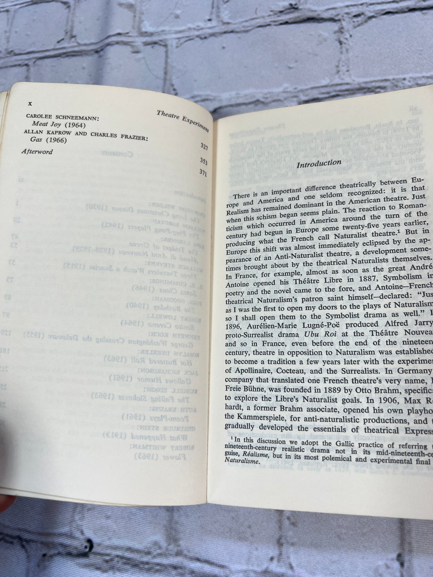 Theatre Experiment An Anthology of American Plays [1968 · Doubleday]