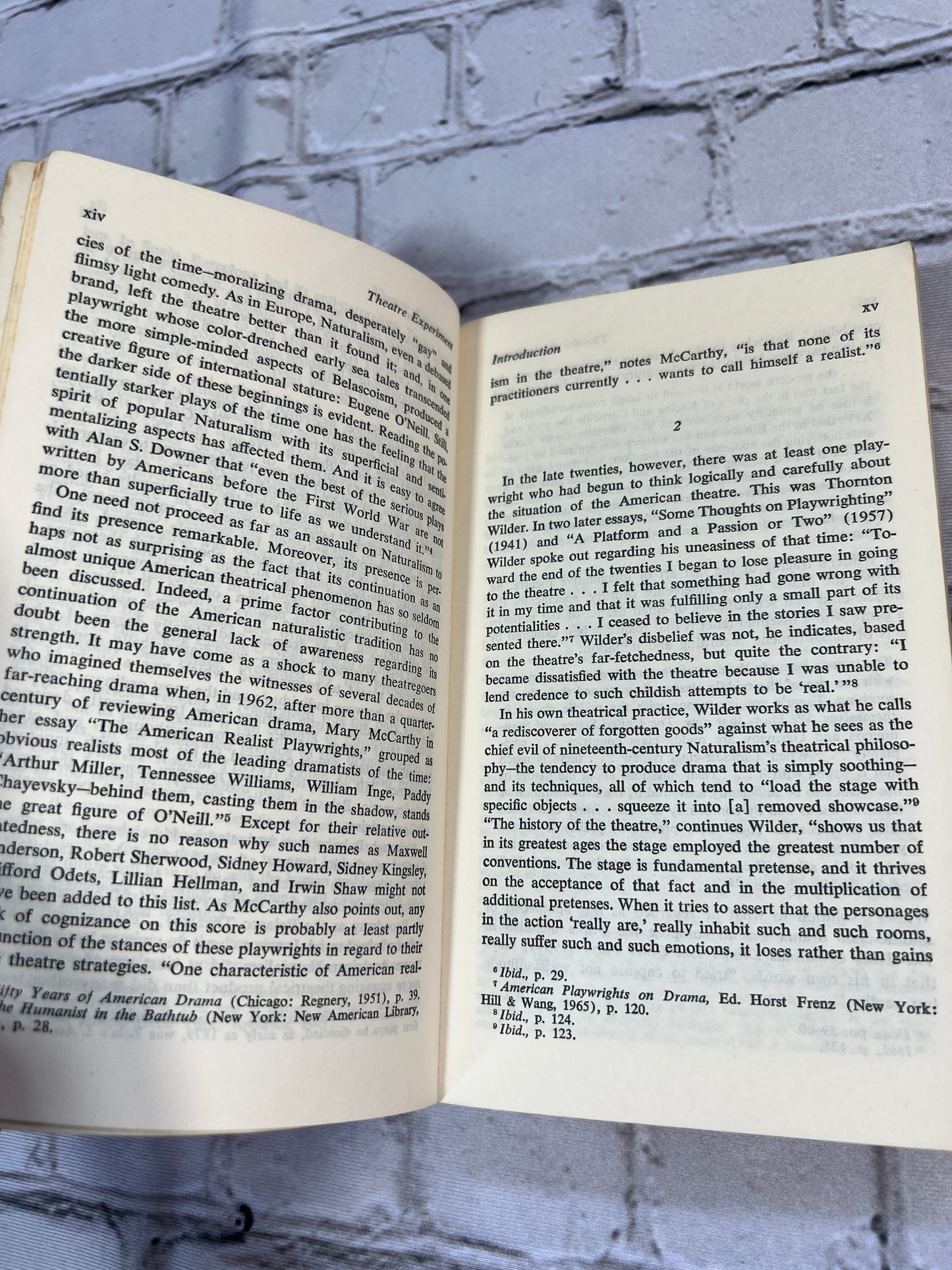 Theatre Experiment An Anthology of American Plays [1968 · Doubleday]