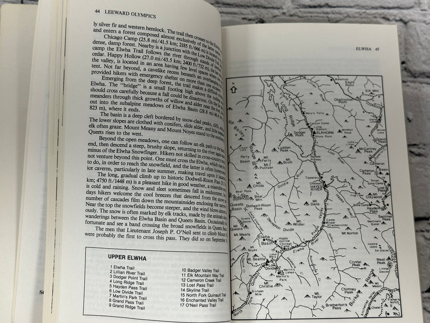 Olympic Mountains Trail Guide by Robert L. Wood (1985 · 3rd Print)