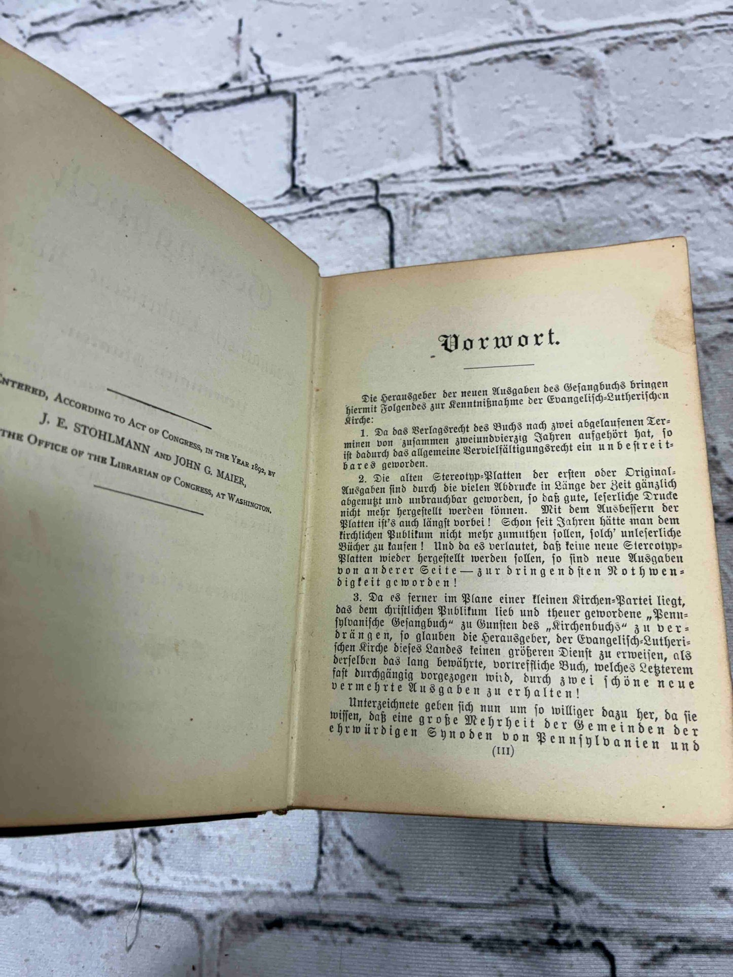 German Hymnal for the Evangelical Lutheran Church in the United States