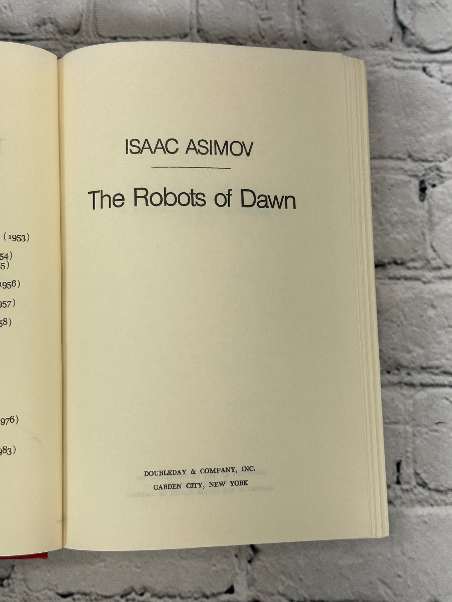 The Robots of Dawn by Isaac Asimov (1983 · BCE)