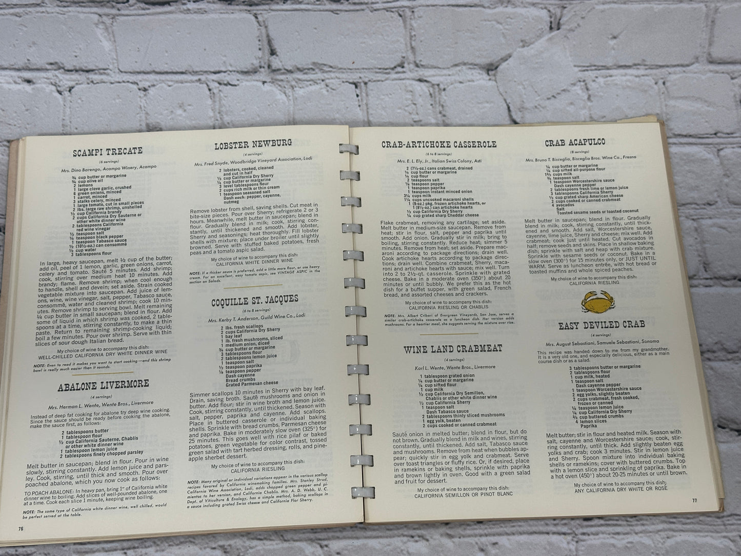 Favorite Recipes Of California Winemakers by Wine Advisory Board [1963]