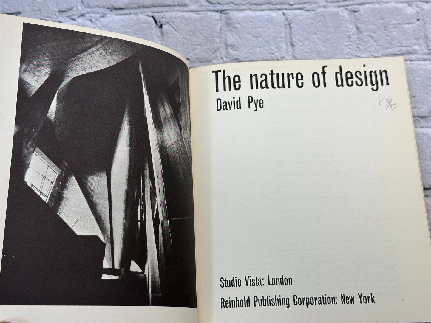 Nature of Design by David Pye [1967]