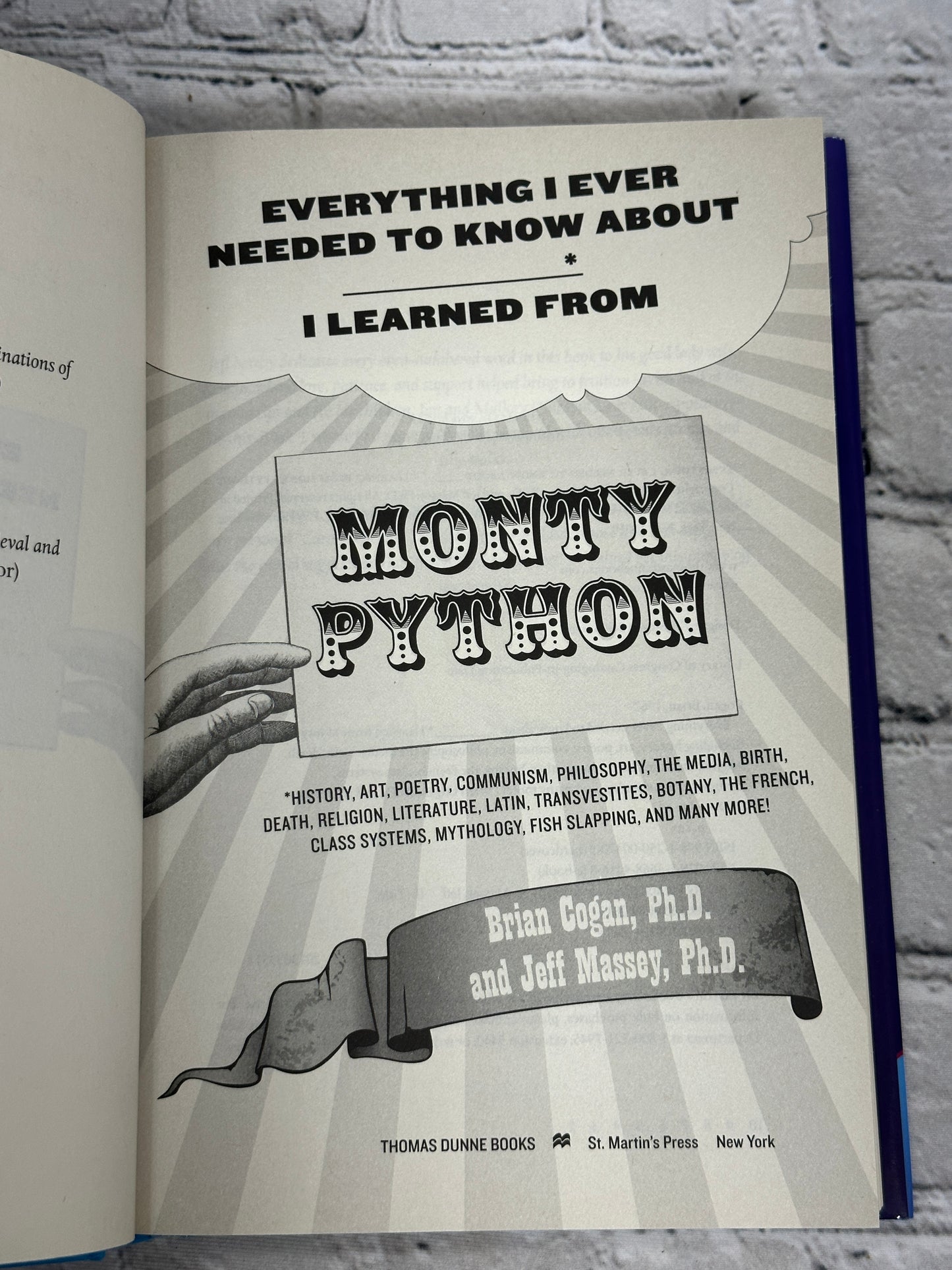 Everything I Ever Needed to Know I Learned from Monty Python by B.Cogan (2014)