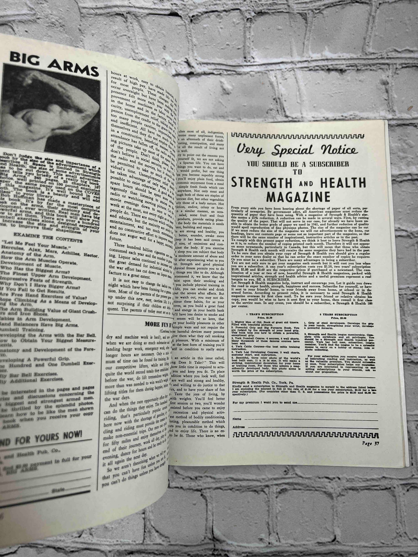 Strength and Health Fred Currie (May 1944)