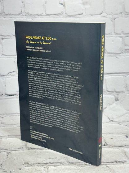 Wide Awake at 3:00 AM by Choice or by Chance by Richard Coleman [1986]