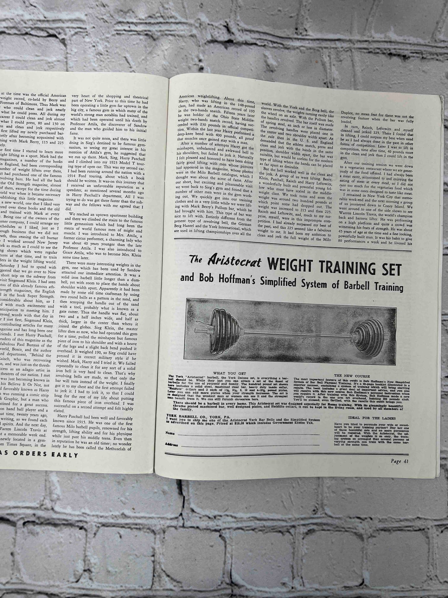 Strength and Health Post WWII (December 1945)