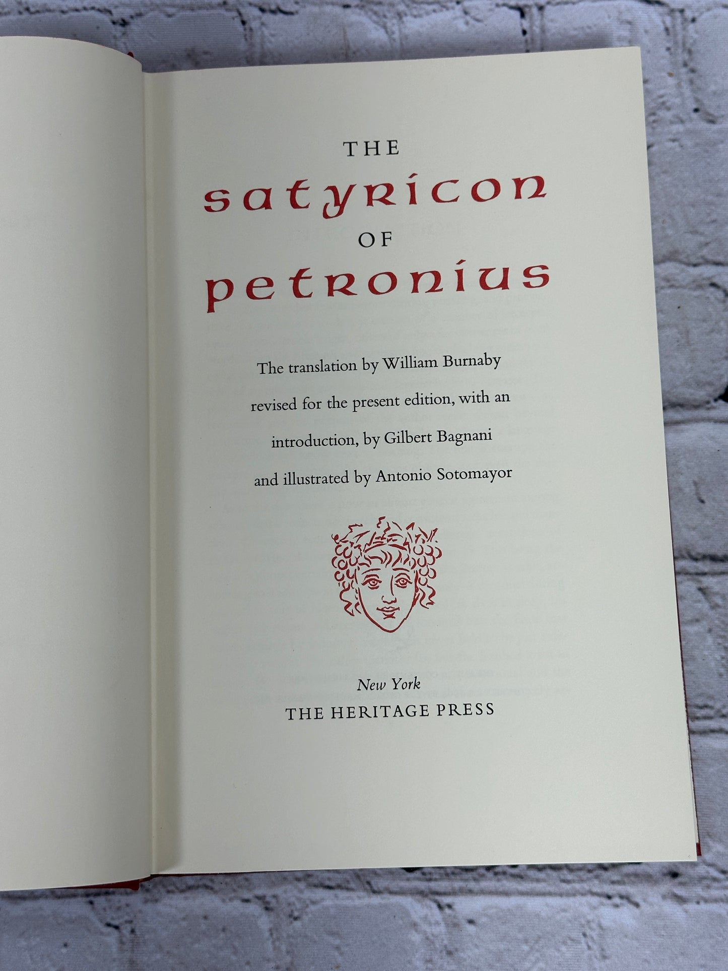 The Satyricon Of Petronius [The Heritage Press · 1964]