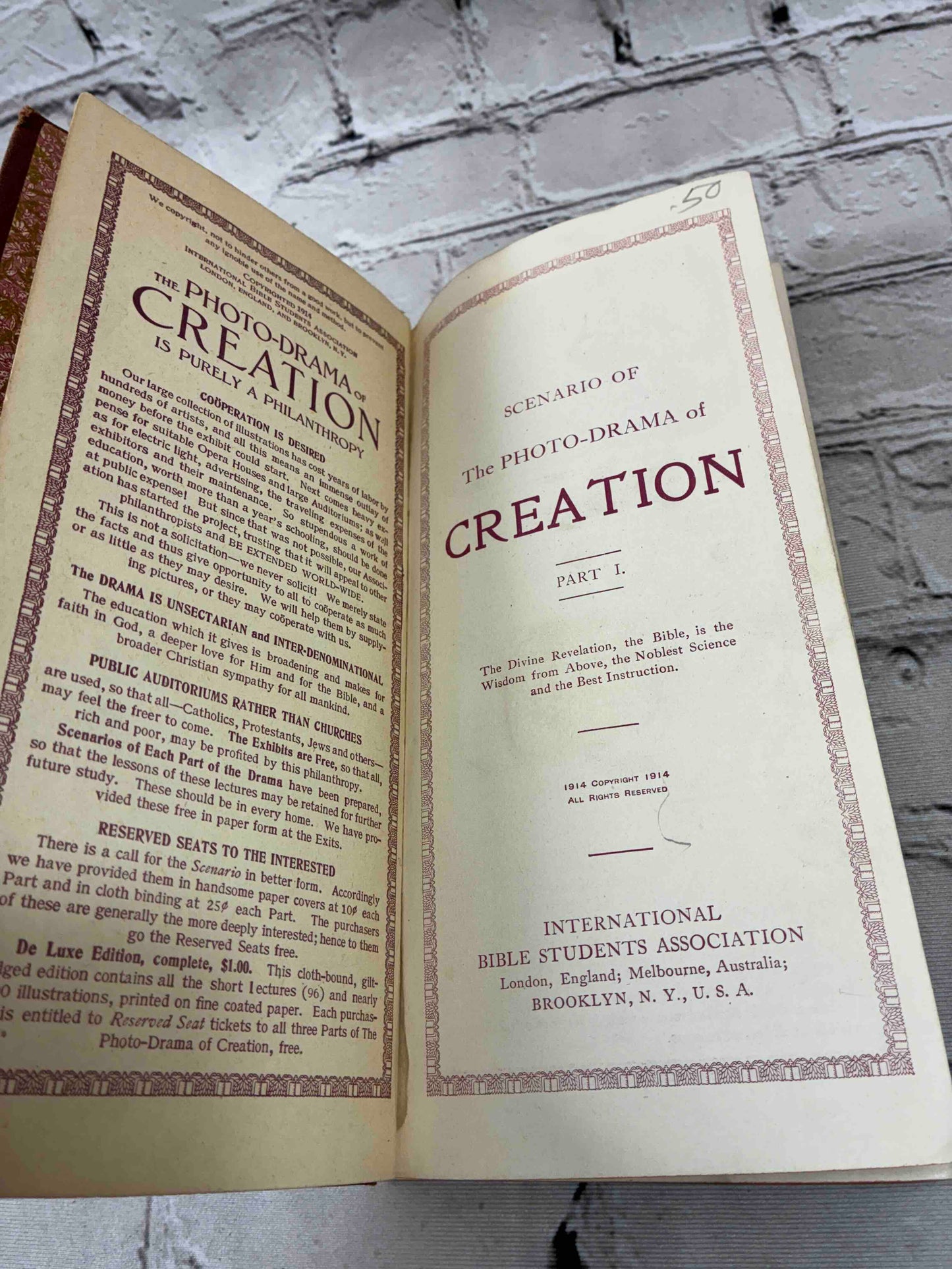 The Photo-Drama of Creation (Part I)