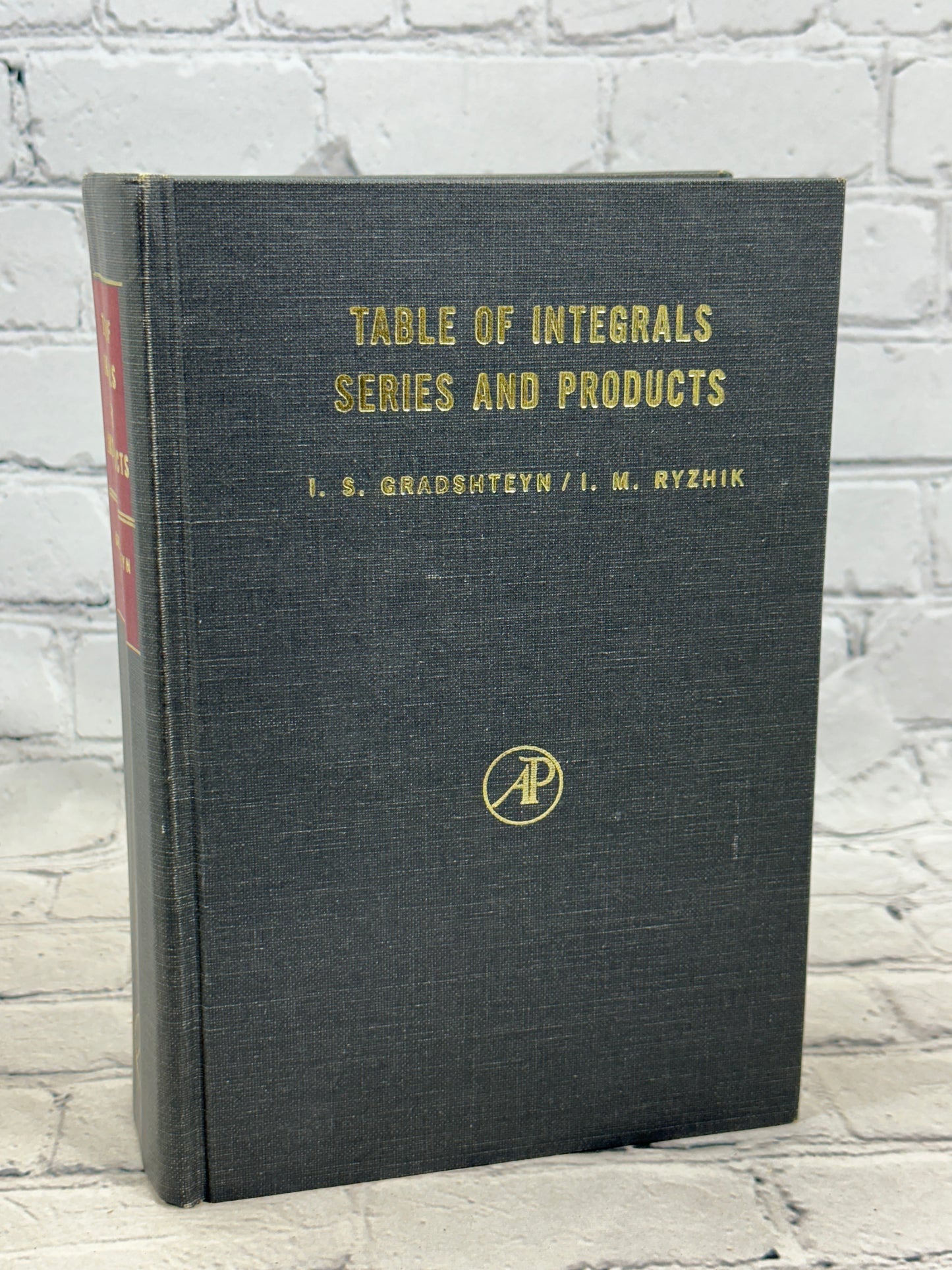 Table of Integrals, Series and Products by Gradshteyn & [1965 · Third Printing]