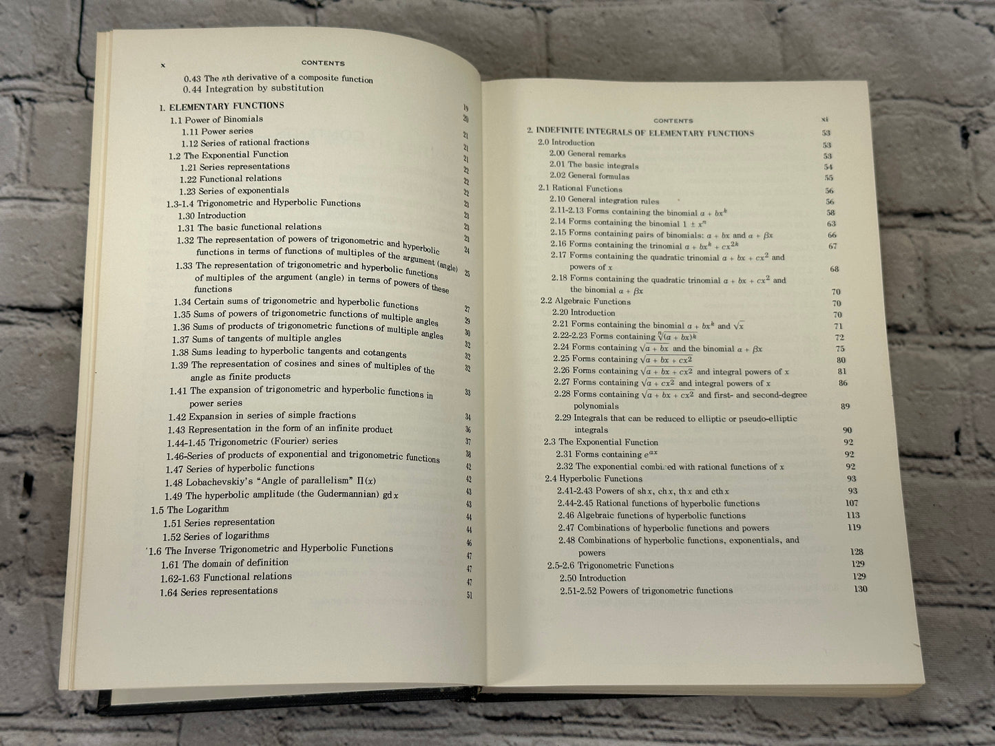 Table of Integrals, Series and Products by Gradshteyn & [1965 · Third Printing]