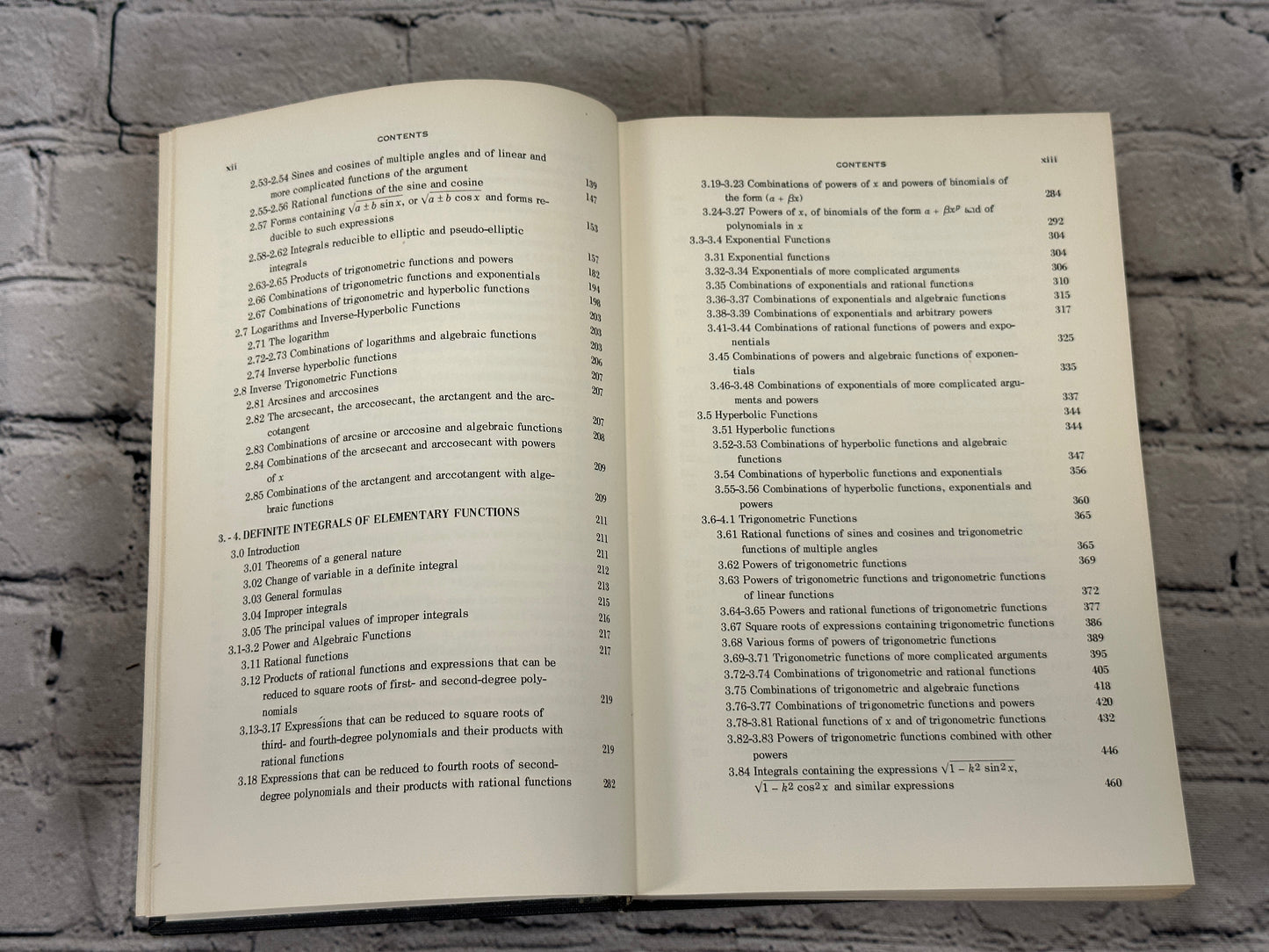 Table of Integrals, Series and Products by Gradshteyn & [1965 · Third Printing]