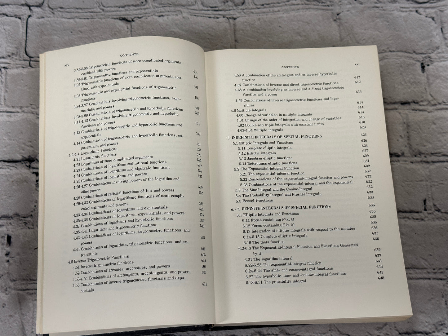 Table of Integrals, Series and Products by Gradshteyn & [1965 · Third Printing]