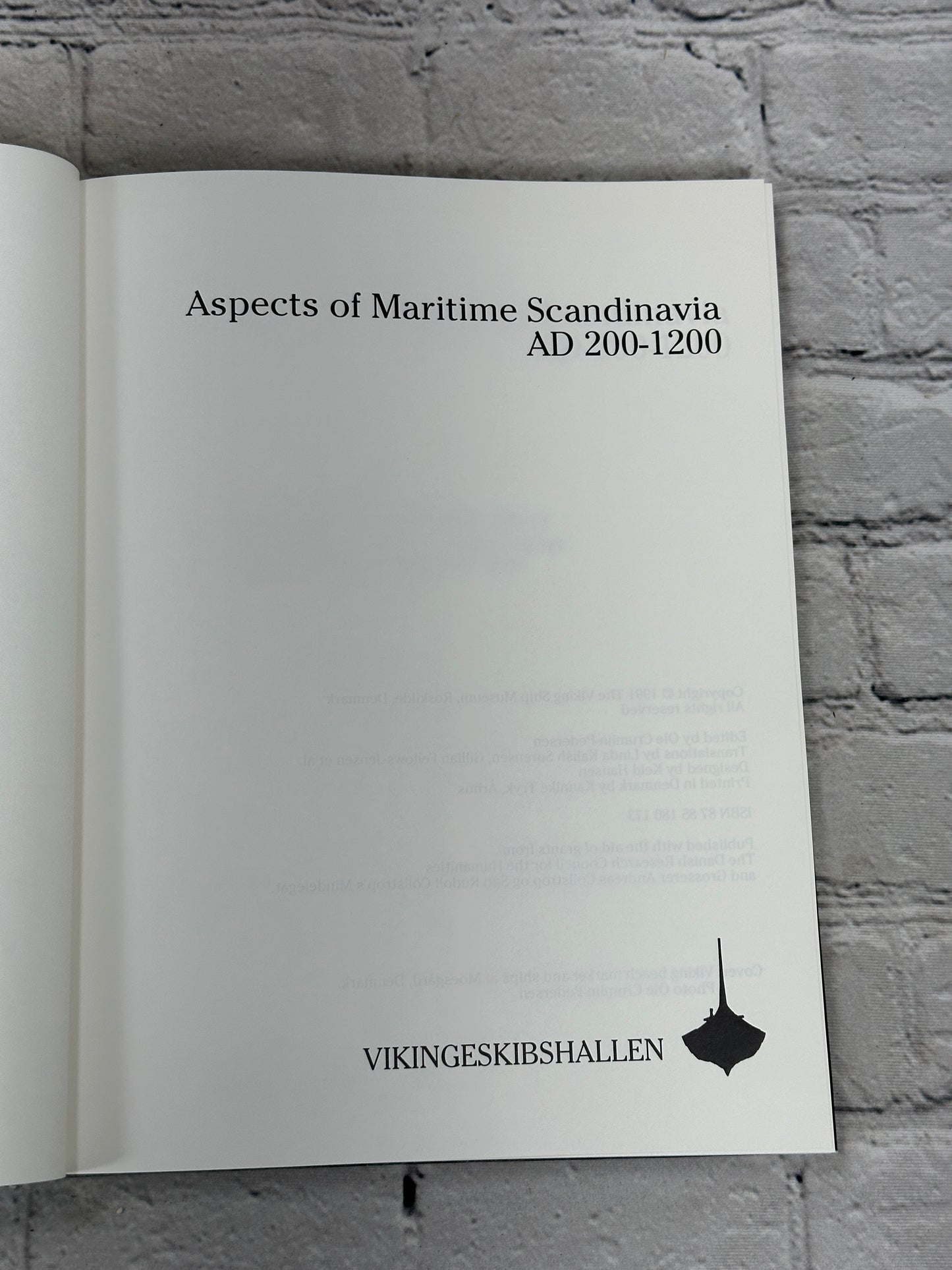 Aspects of Maritime Scandinavia AD 200-1200 [1991]