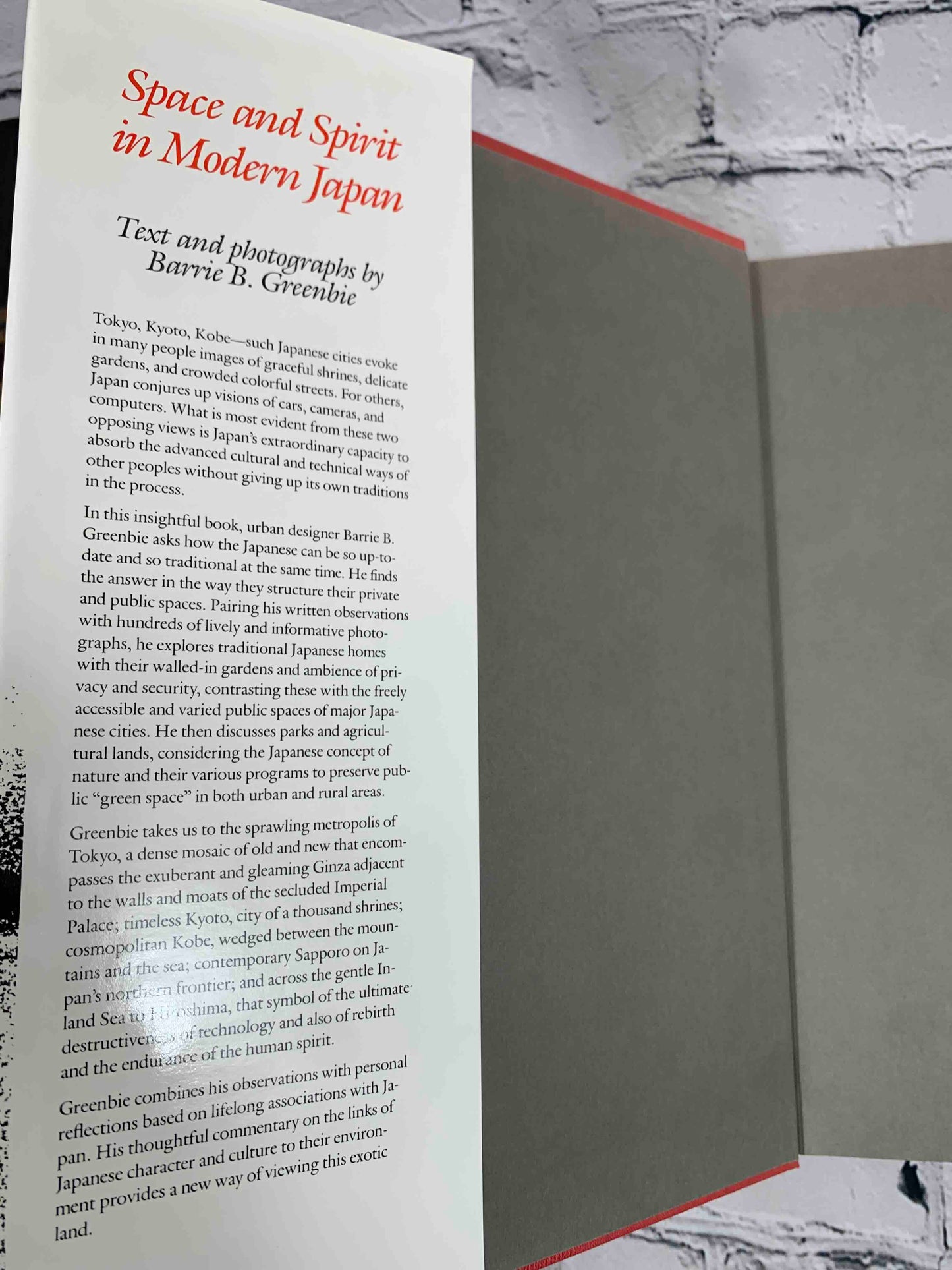 Space and Spirit in Modern Japan