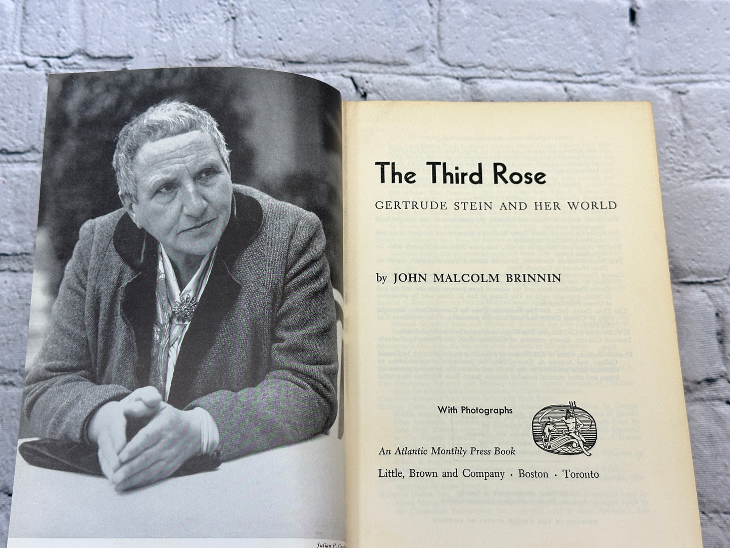 Third Rose Gertrude Stein and Her World John Brinnin [1959 · First Edition]