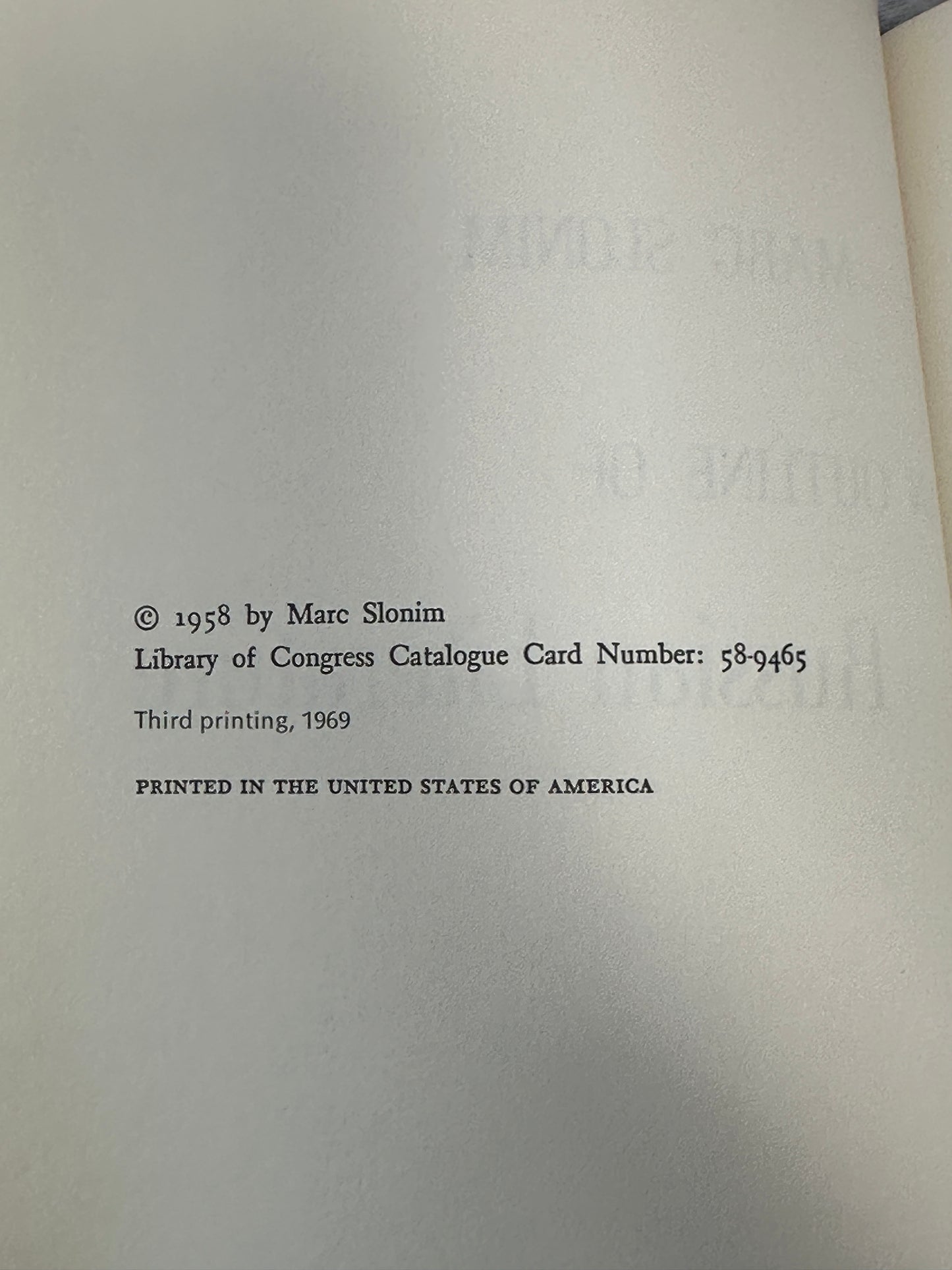 An Outline of Russian Literature by Marc Slonim [1969 · Third Printing]