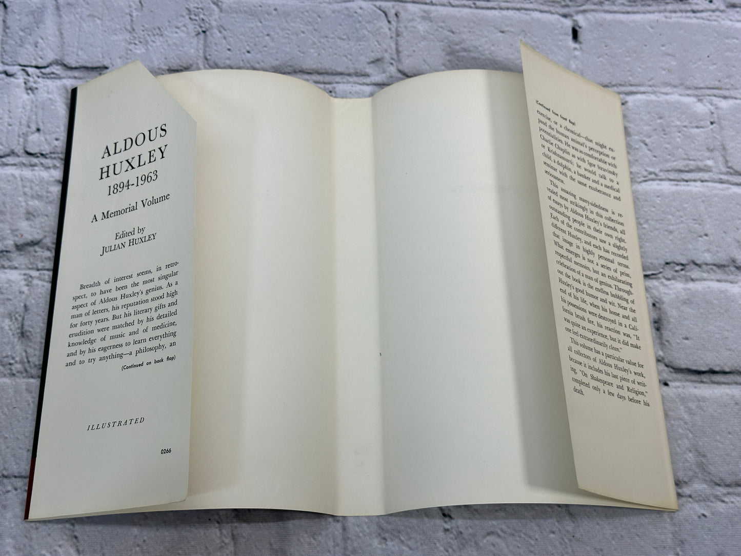 Aldous Huxley, 1894-1963: A Memorial Volume [1965]