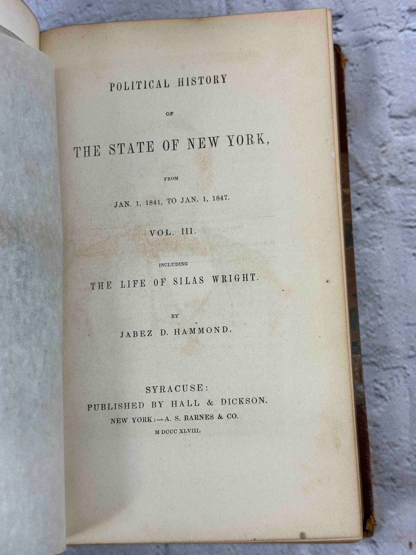 Political History of the State of New York