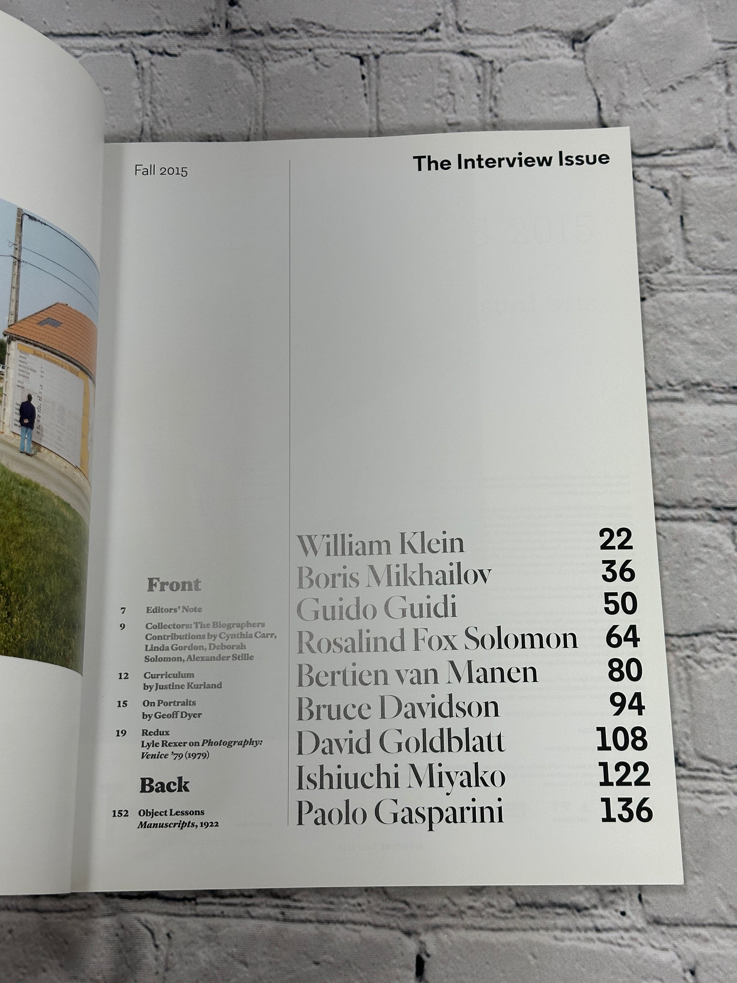 Aperture 220 The Interview Issue [Fall 2015]