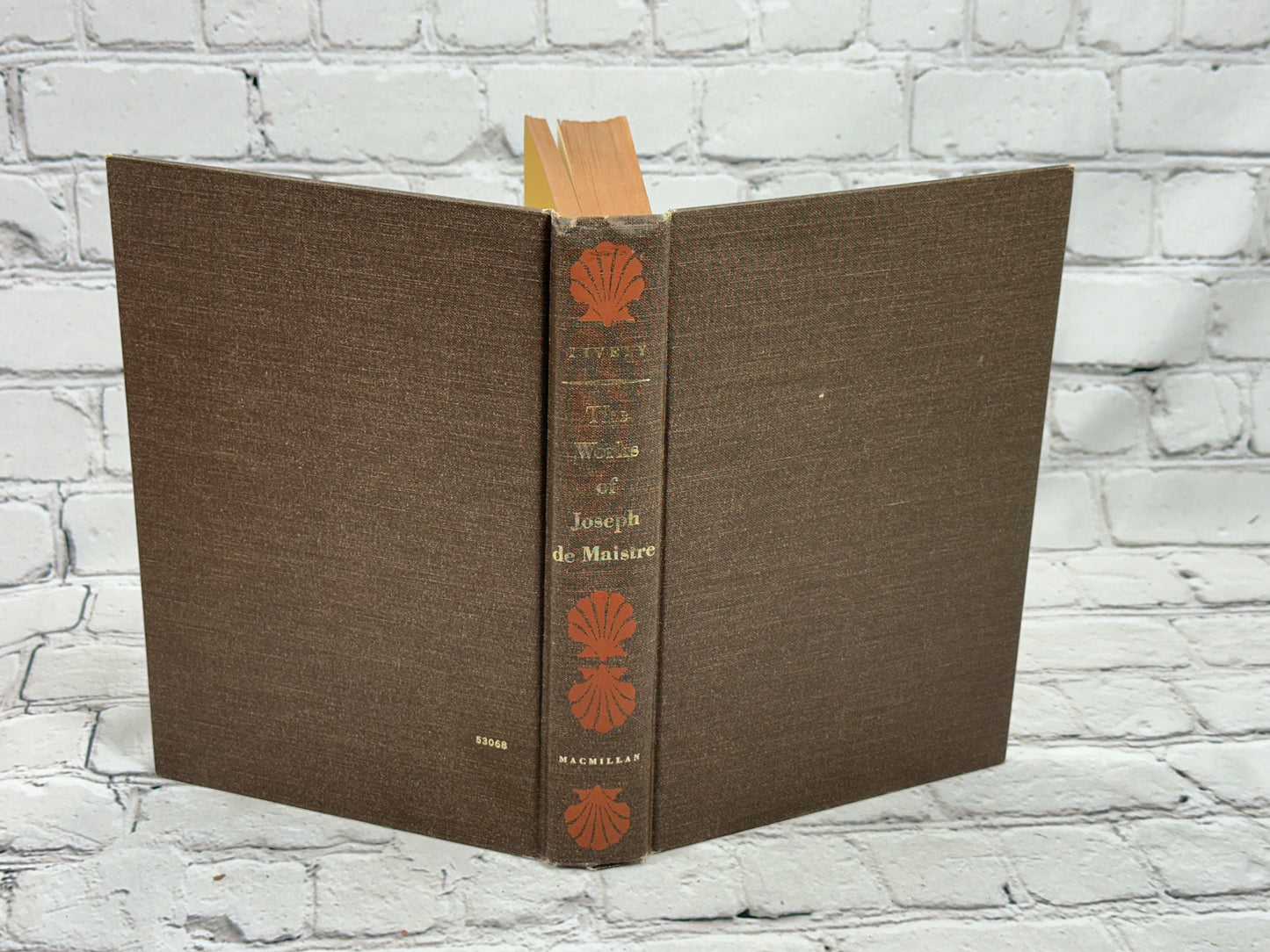 The Works of Joseph DeMaistre By Jack Lively [1st Edition · 1st Print · 1965]