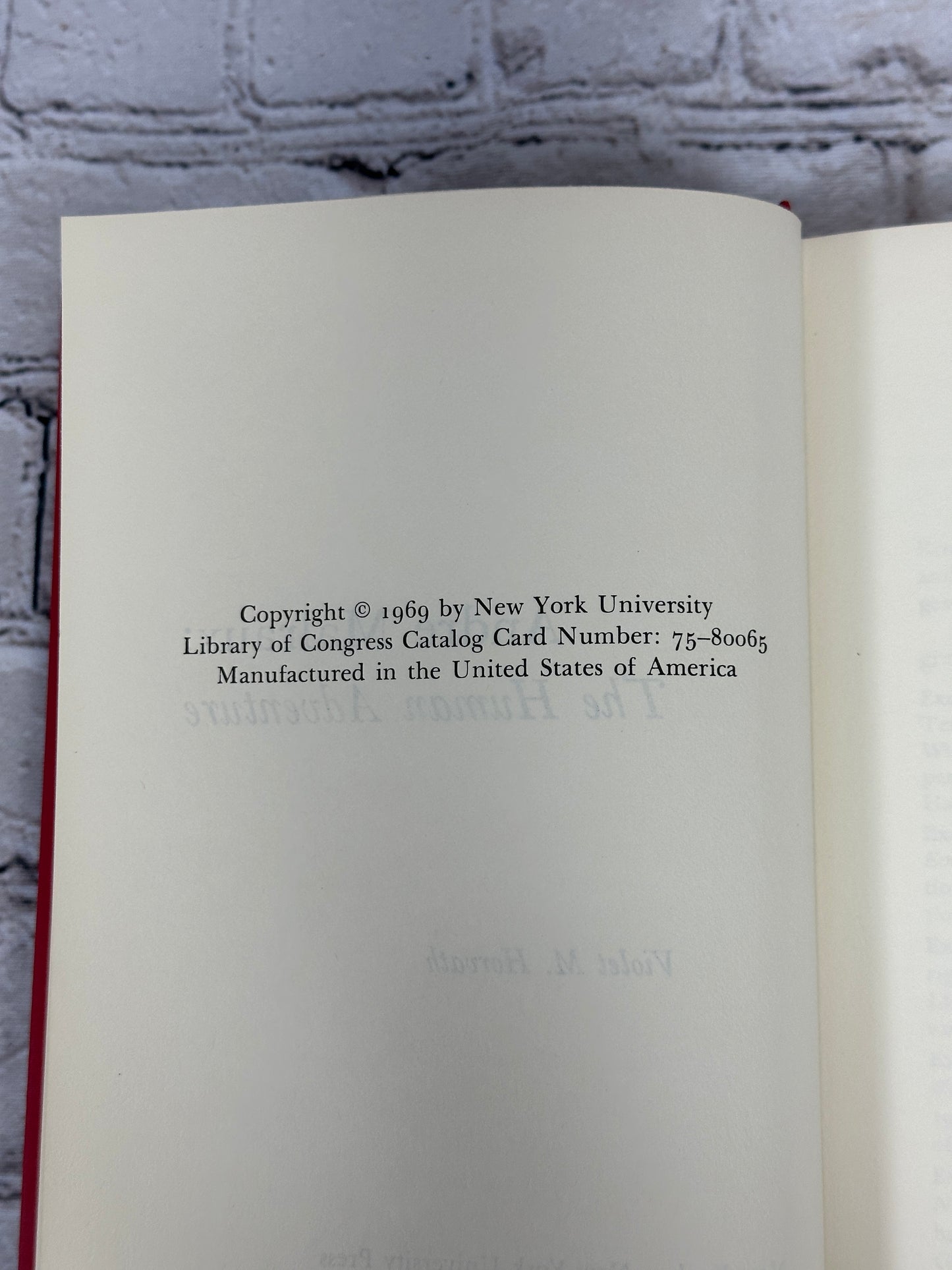 Andre´ Malraux;  The Human Adventure By Violet Horvath [1st Ed. · 1969]