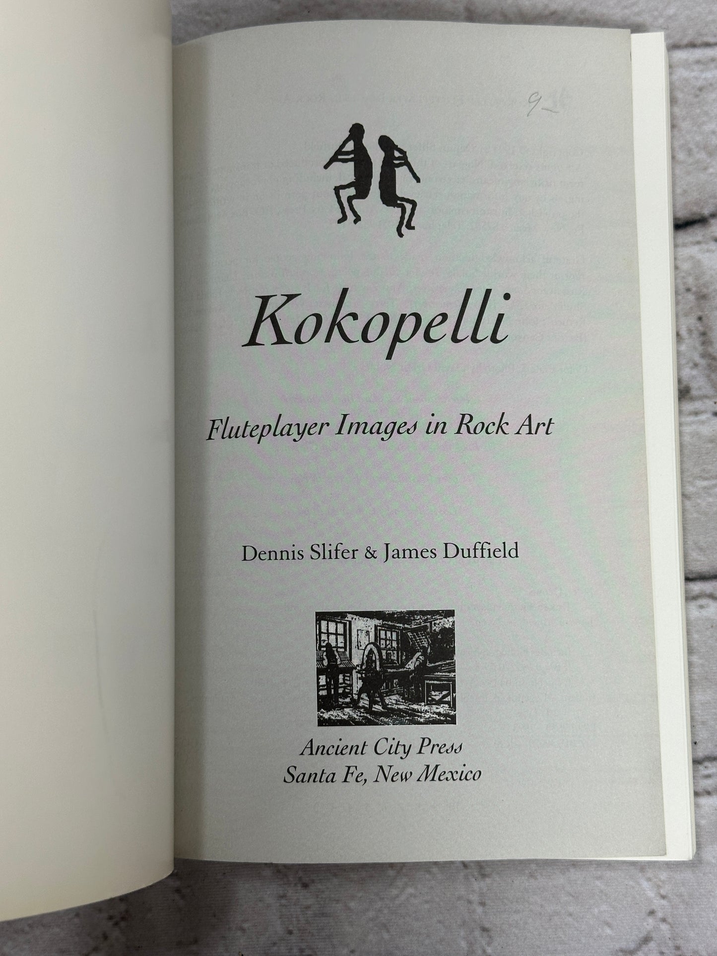 Kokopelli : Flute player Images in Rock Art by Duffield and Slifer [1994]