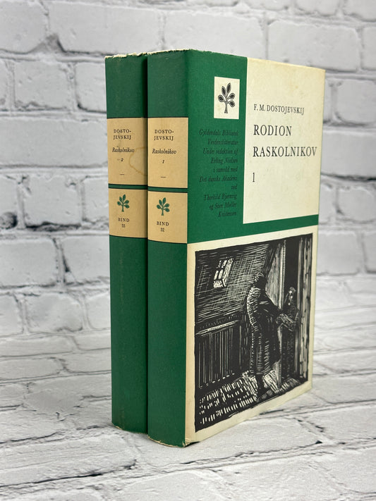 Rodion Raskolnikov 1&2 by Fjodor Dostojevskij [1966 · Gyldendals Bibliotek Danish]