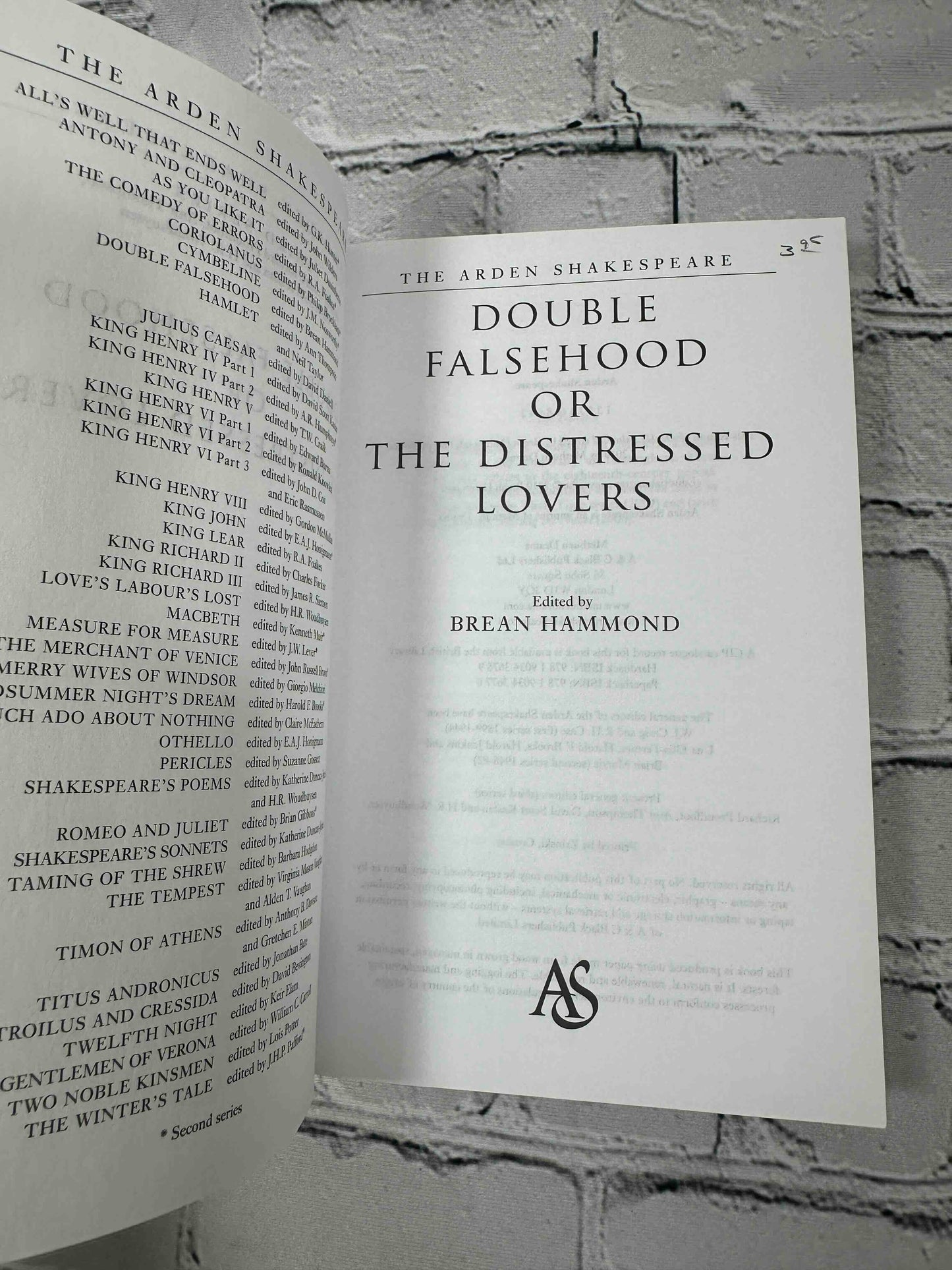 Double Falsehood (The Arden Shakespeare · Third Series)