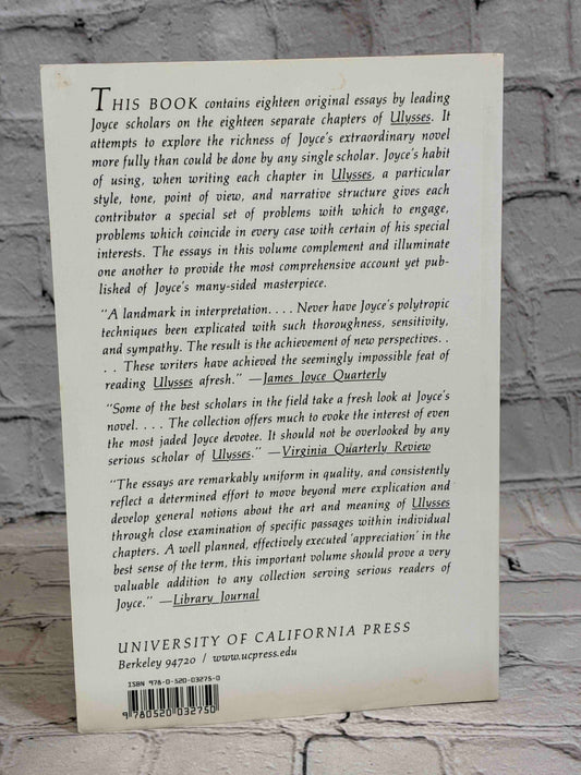 James Joyce's Ulysses: Critical Essays