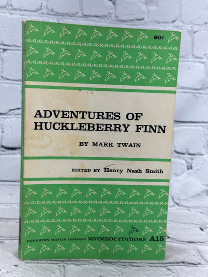 Adventures Of Huckleberry Finn by Mark Twain [Riversides Edition · A15 · 1958]